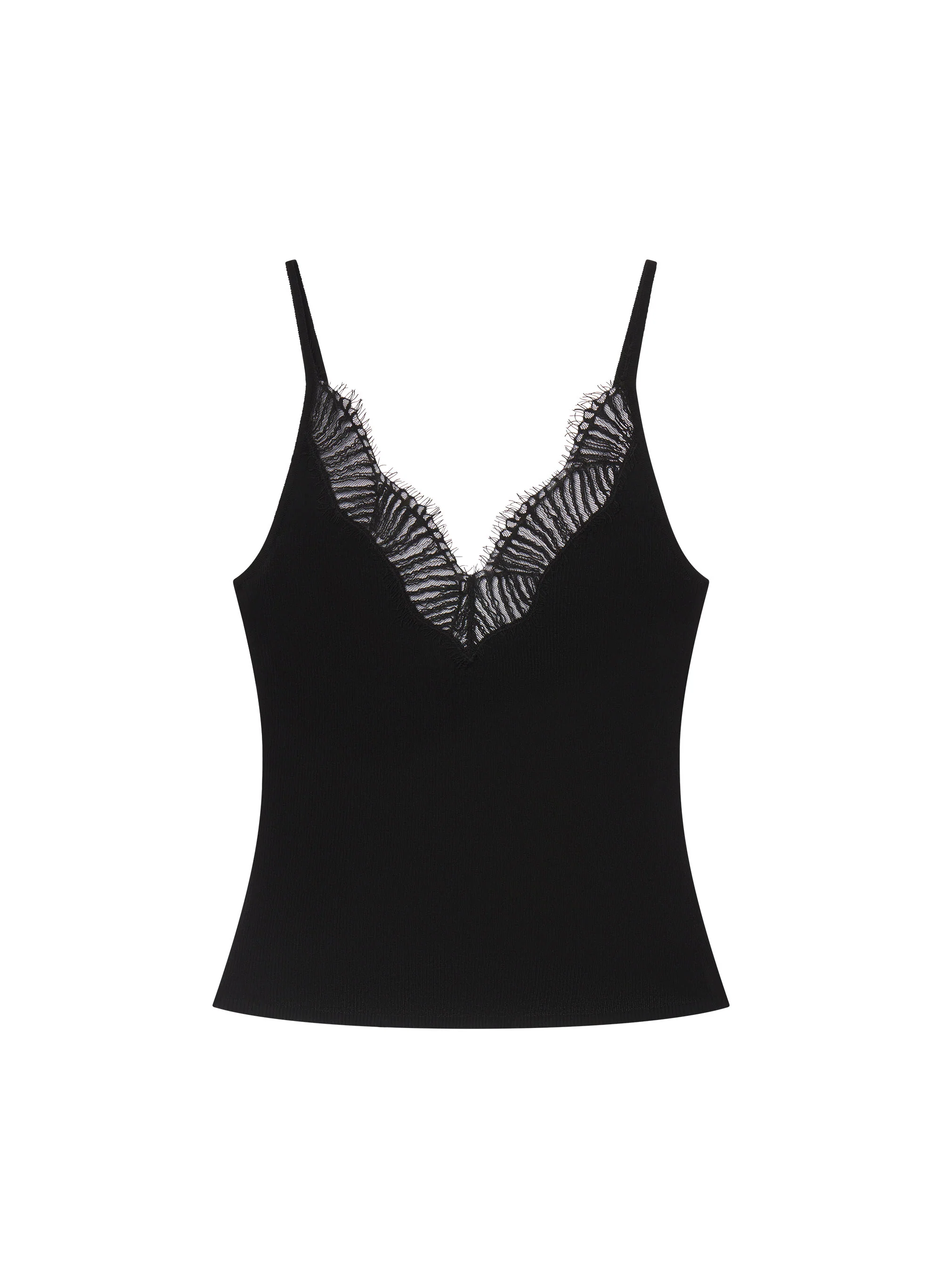 Alba Silk Knit and Lace Camisole Top - Image 6