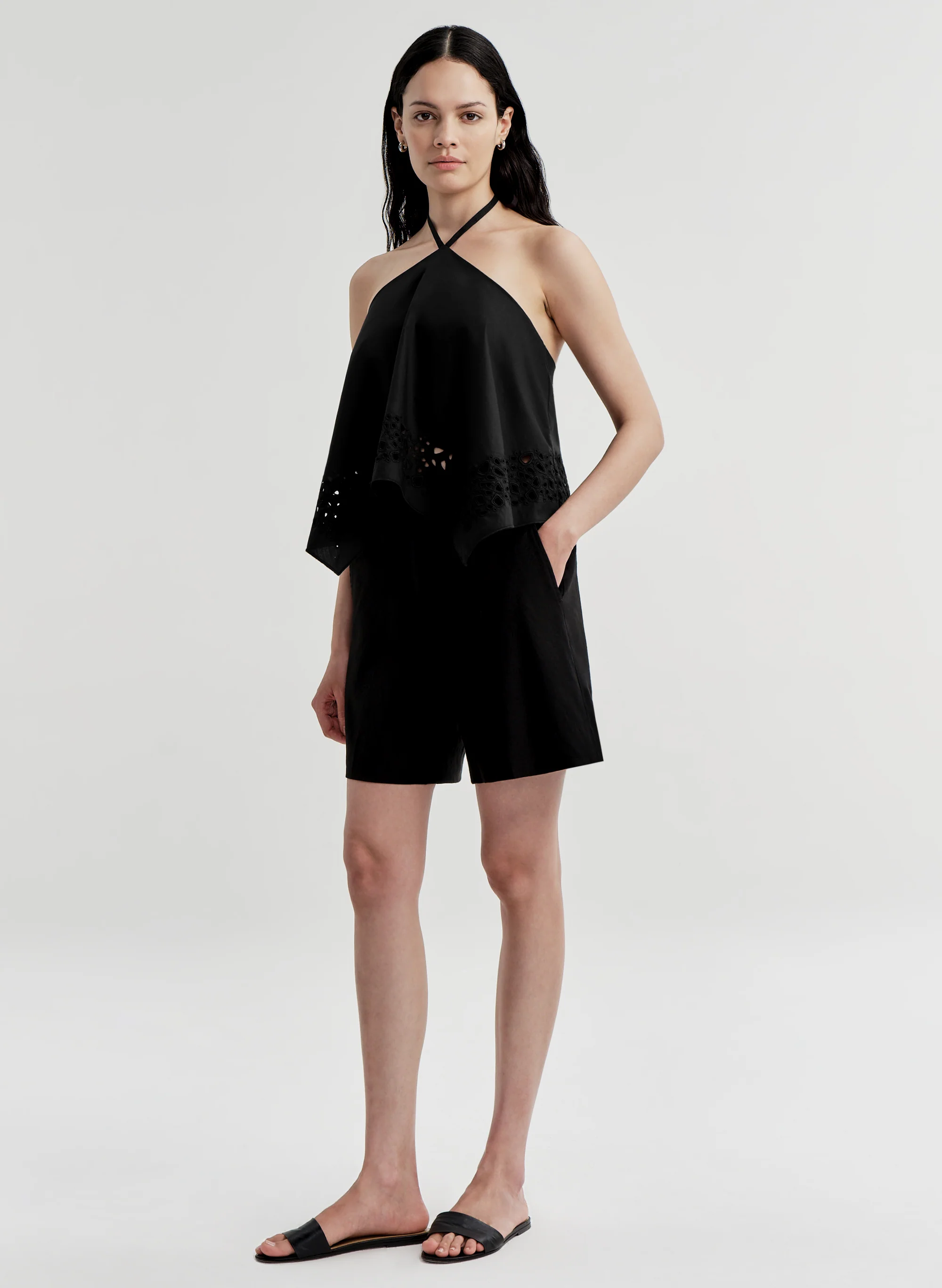 Aleia Embroidered Cotton Top - Image 4