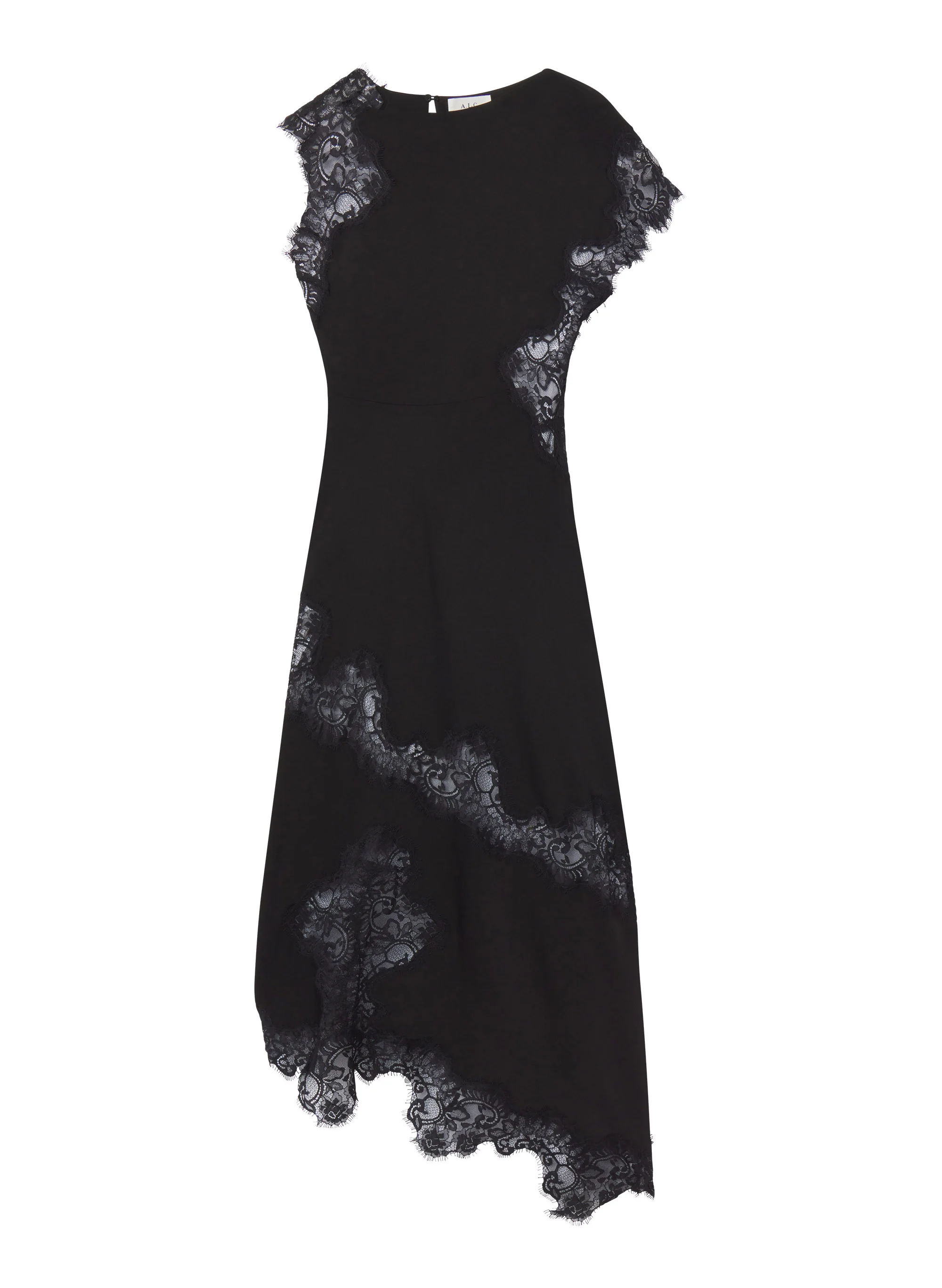Alessia Textured Satin and Lace Maxi Dress - Image 6