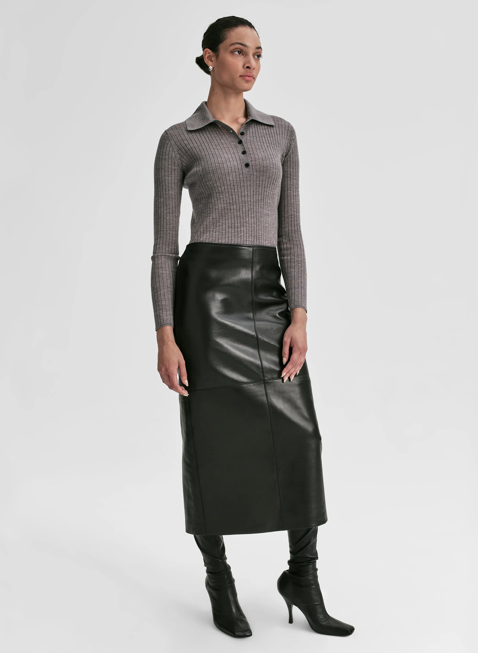 Alex Fine Merino Polo Top - Image 3