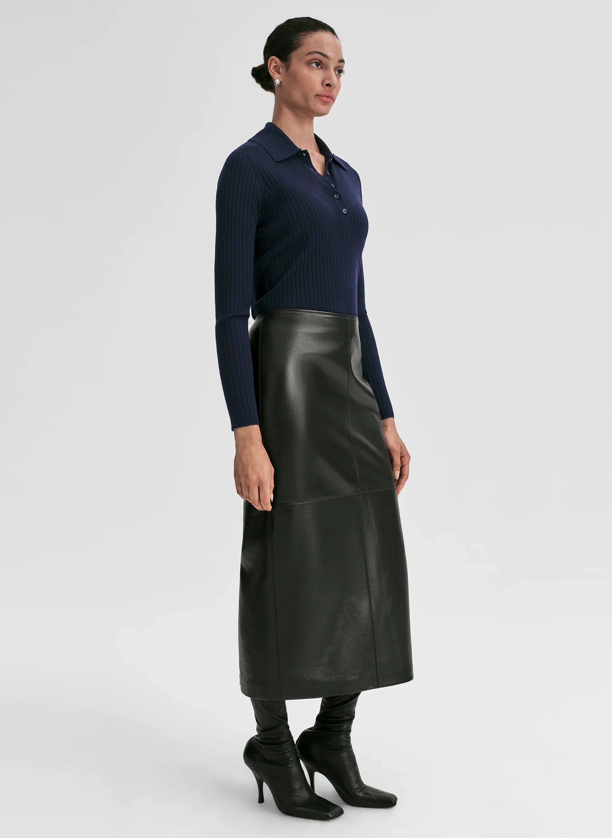 Alex Fine Merino Polo Top - Image 3