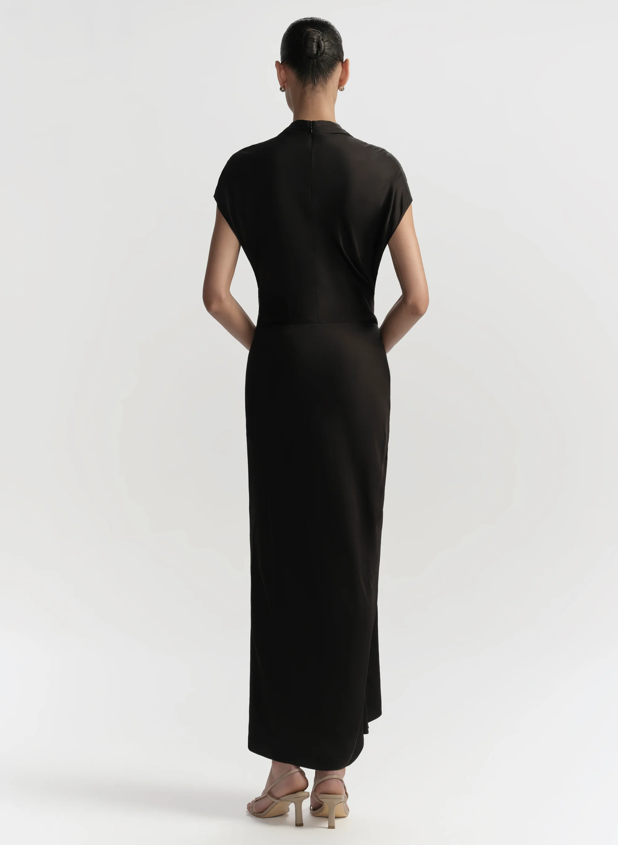 Alma Satin Midi Dress - Image 5