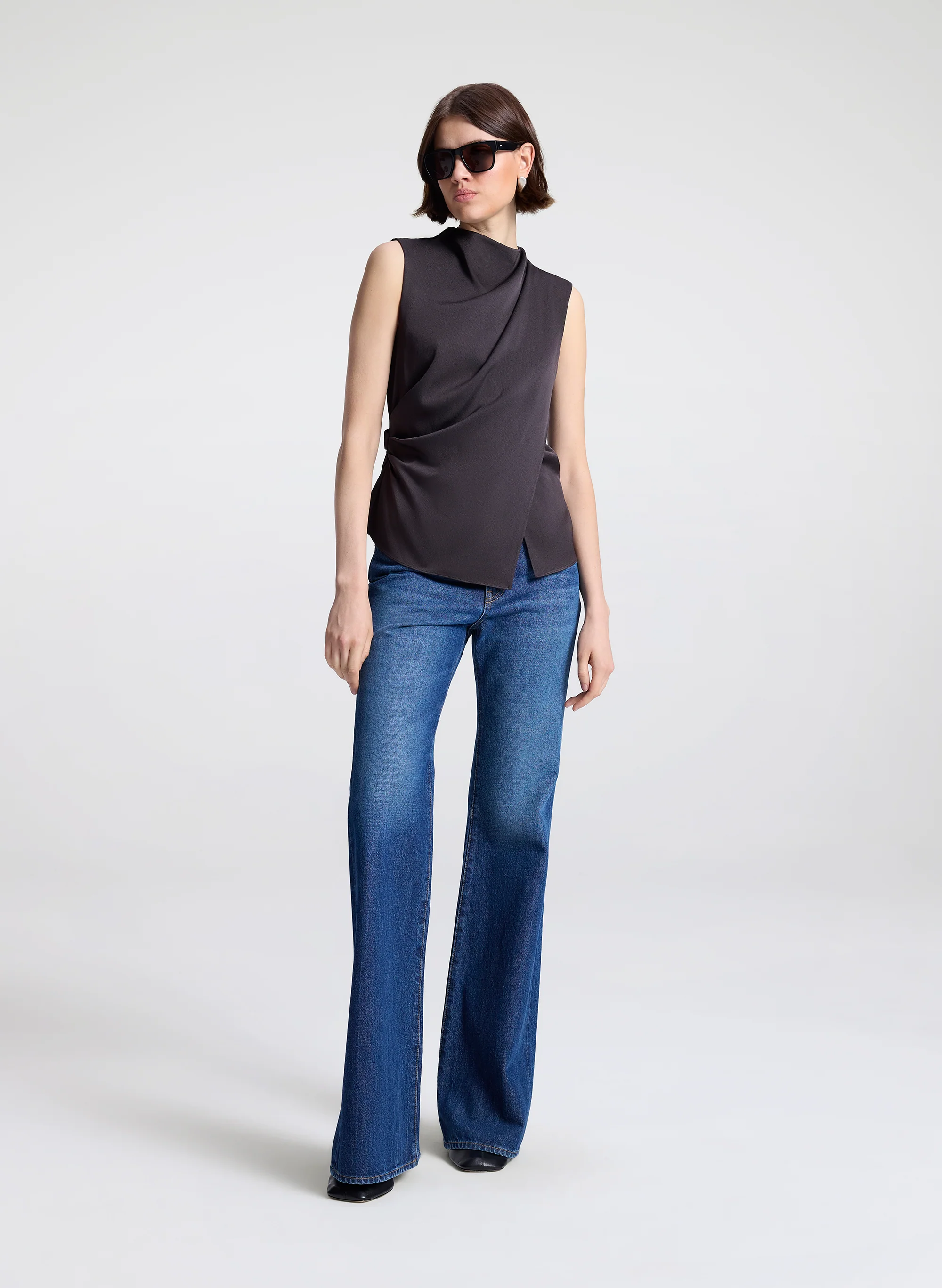 Amira Ruched Sleeveless Top - Image 4