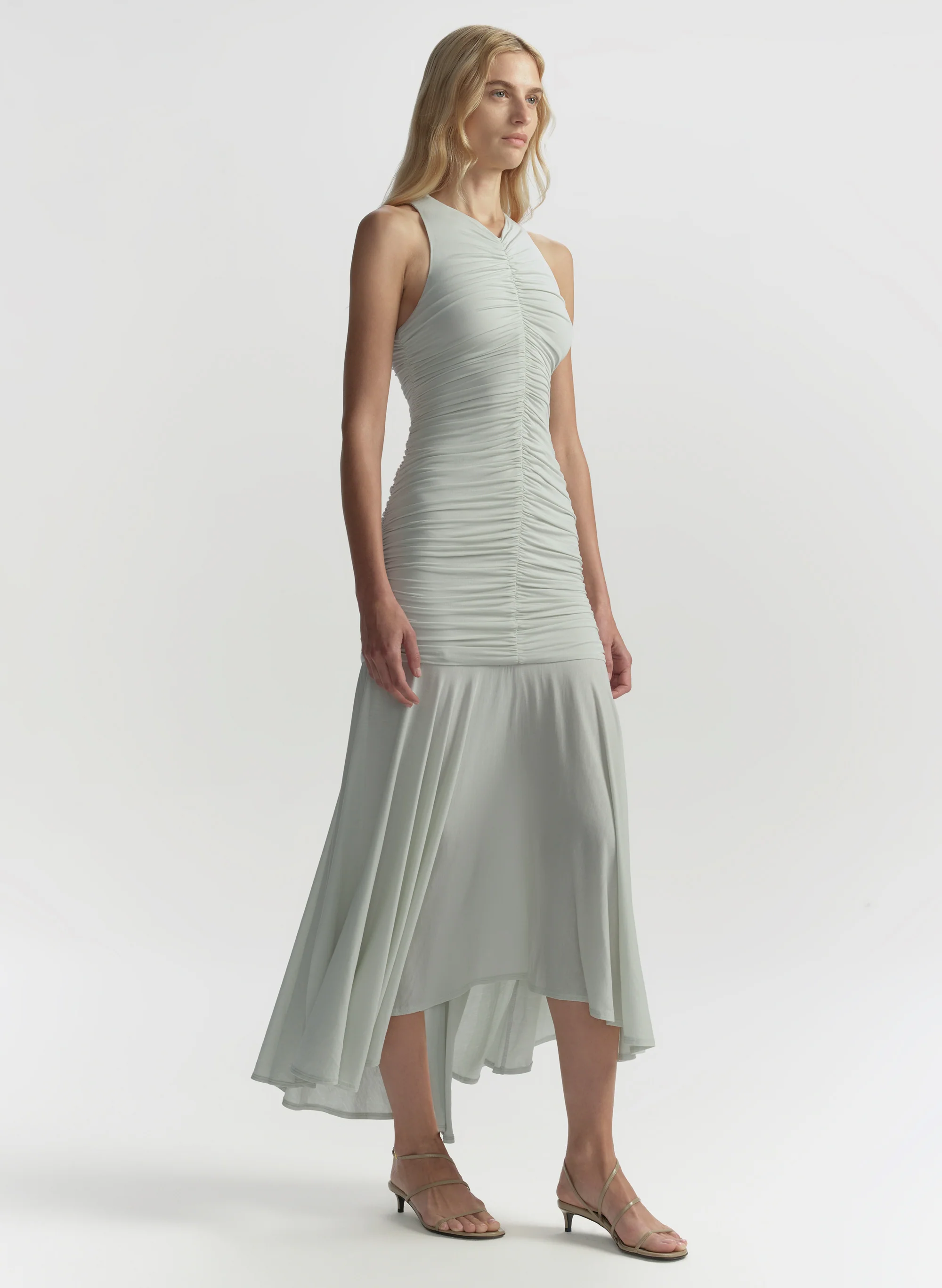 Ayla Ruched Knit Midi Dress - Image 3