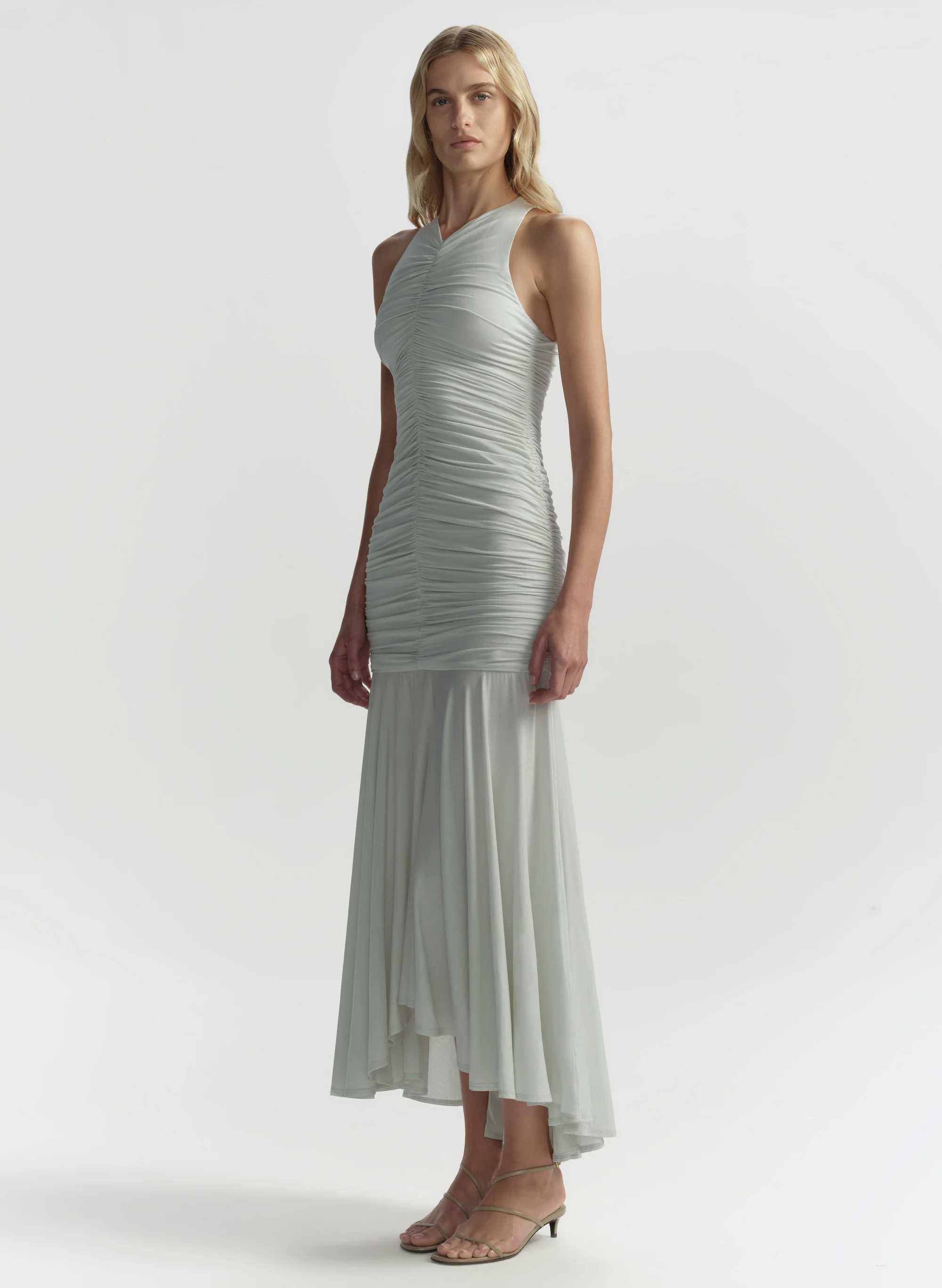 Ayla Ruched Knit Midi Dress - Image 4
