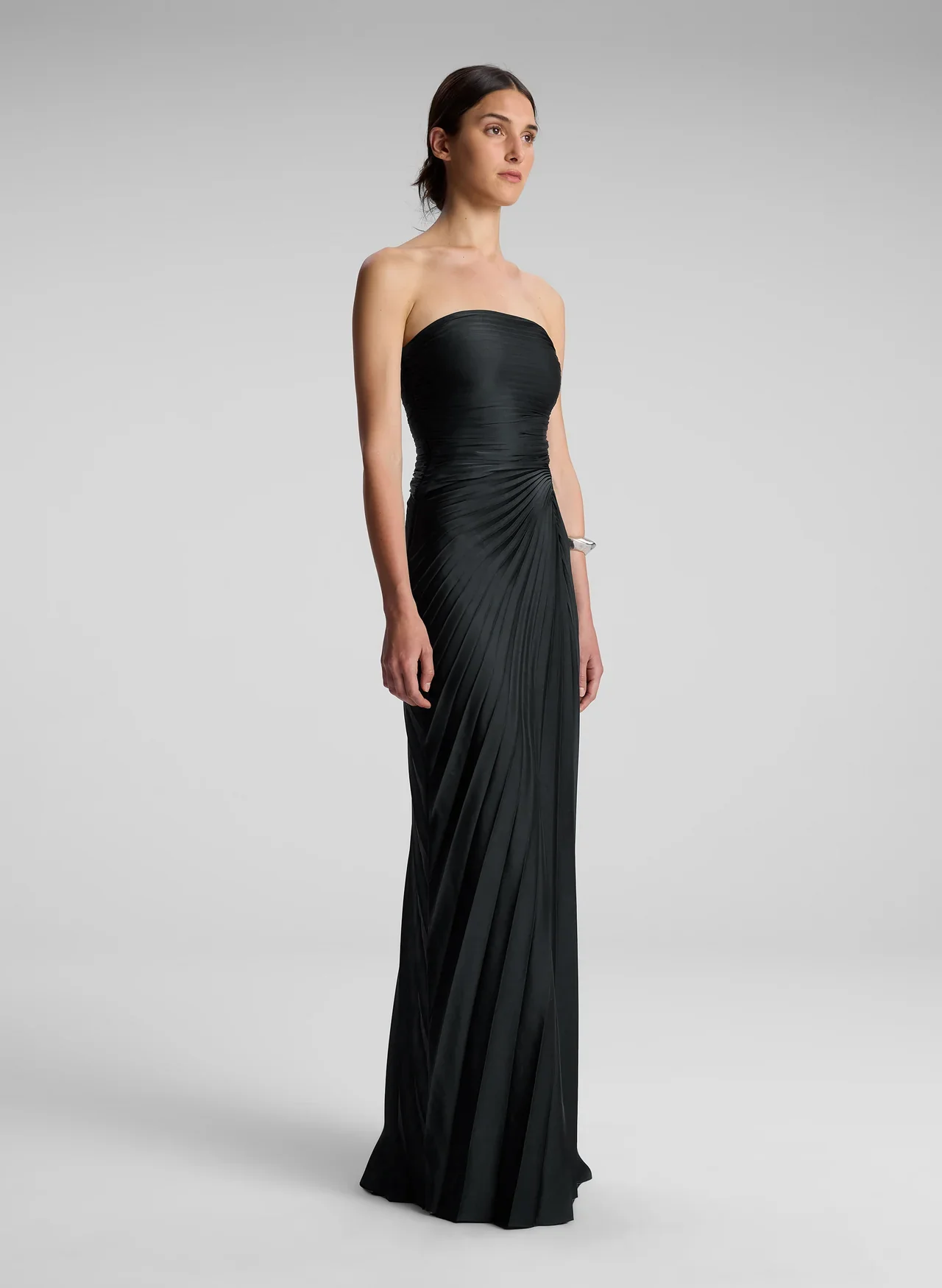 Bianca Strapless Pleated Maxi Dress - Image 2