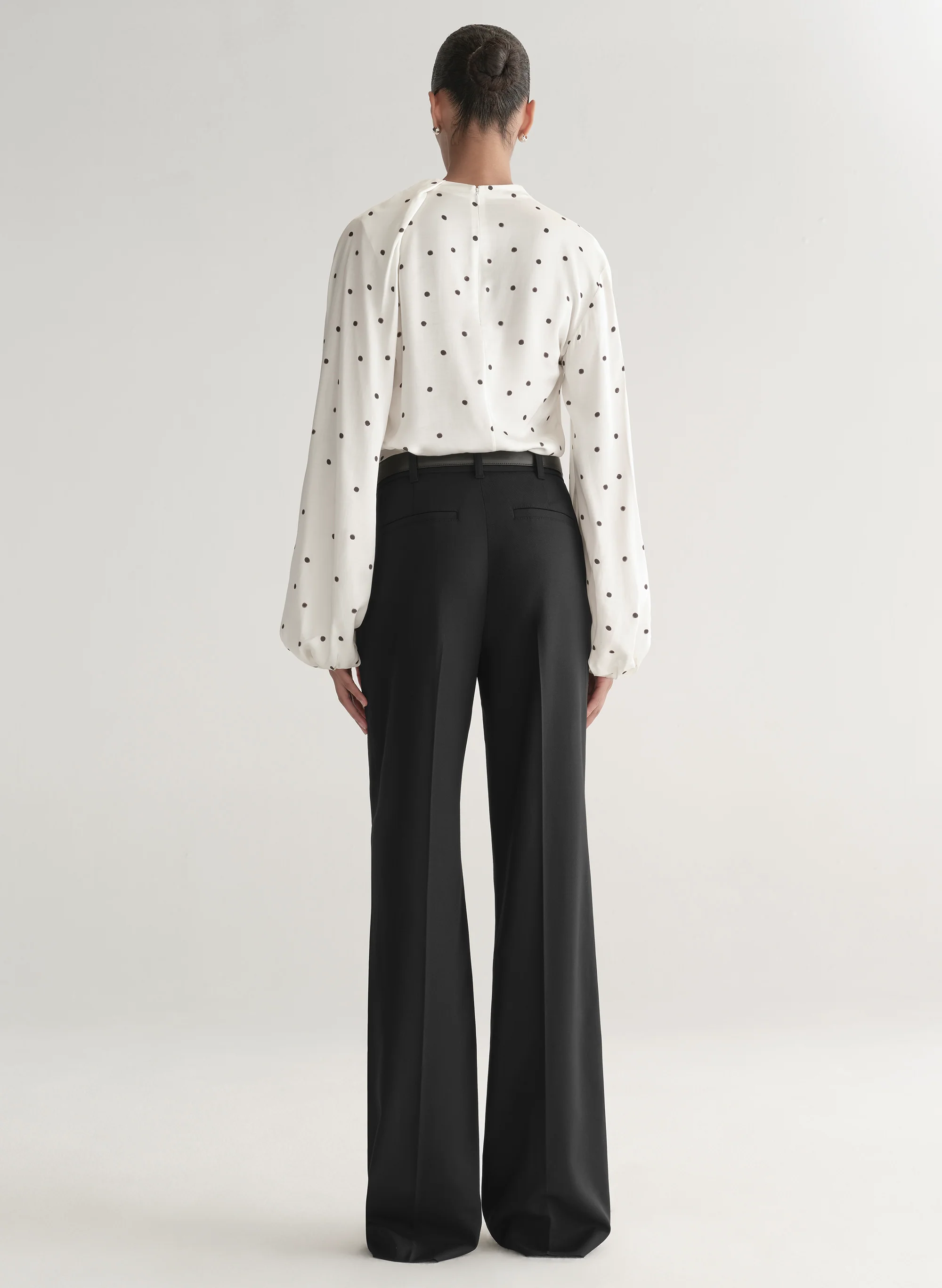 Blaire Polka Dot Satin Top - Image 5