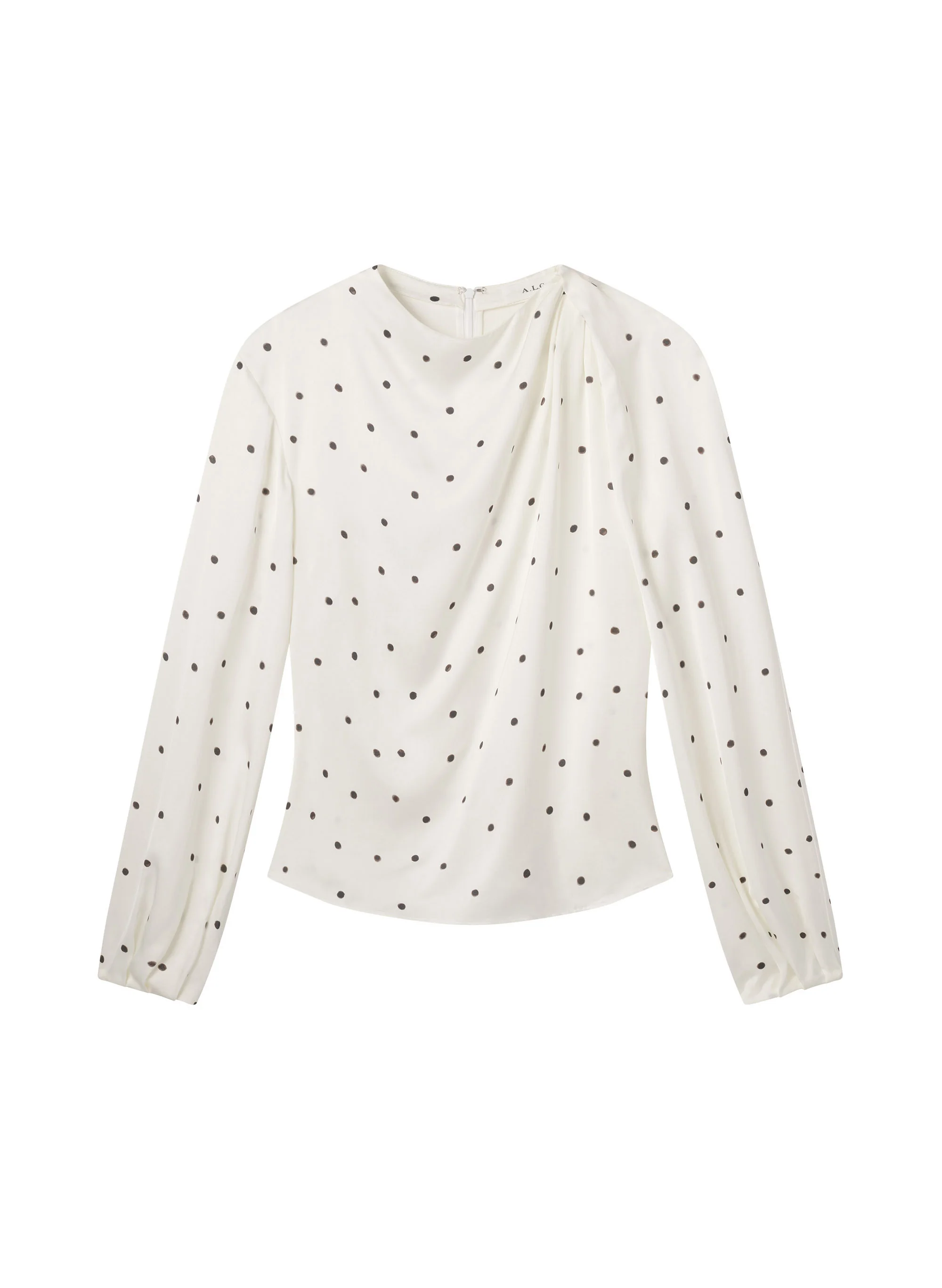 Blaire Polka Dot Satin Top - Image 6