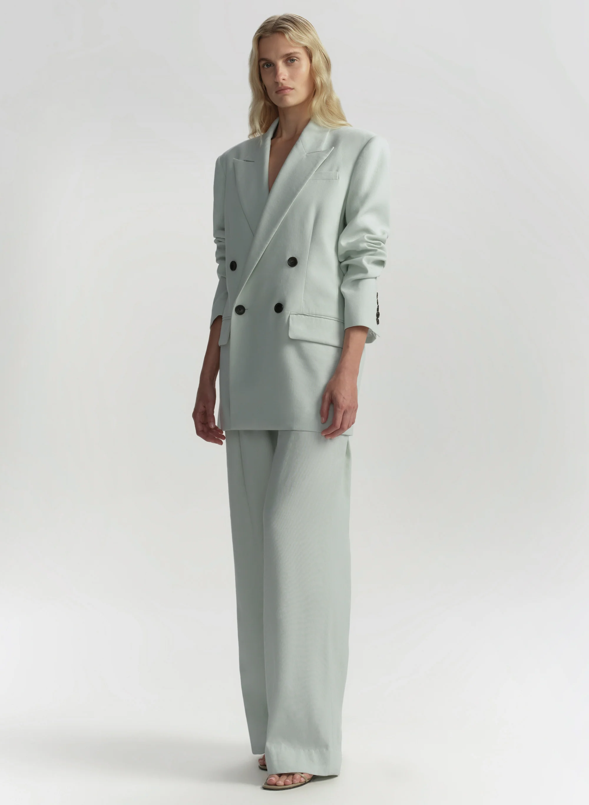 Calla Oversized Tailored Linen Jacket - Image 4