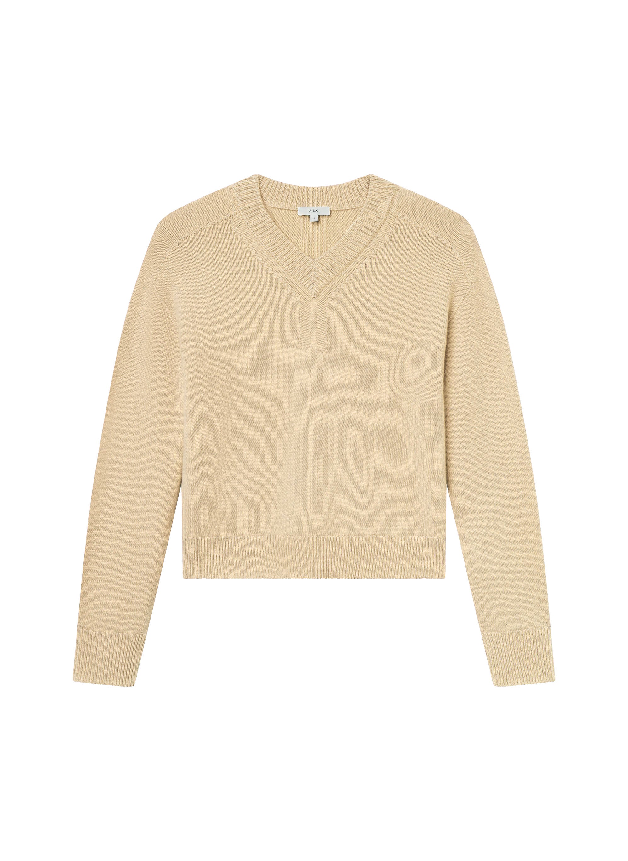 Calven Cashmere V Neck Sweater - Image 6