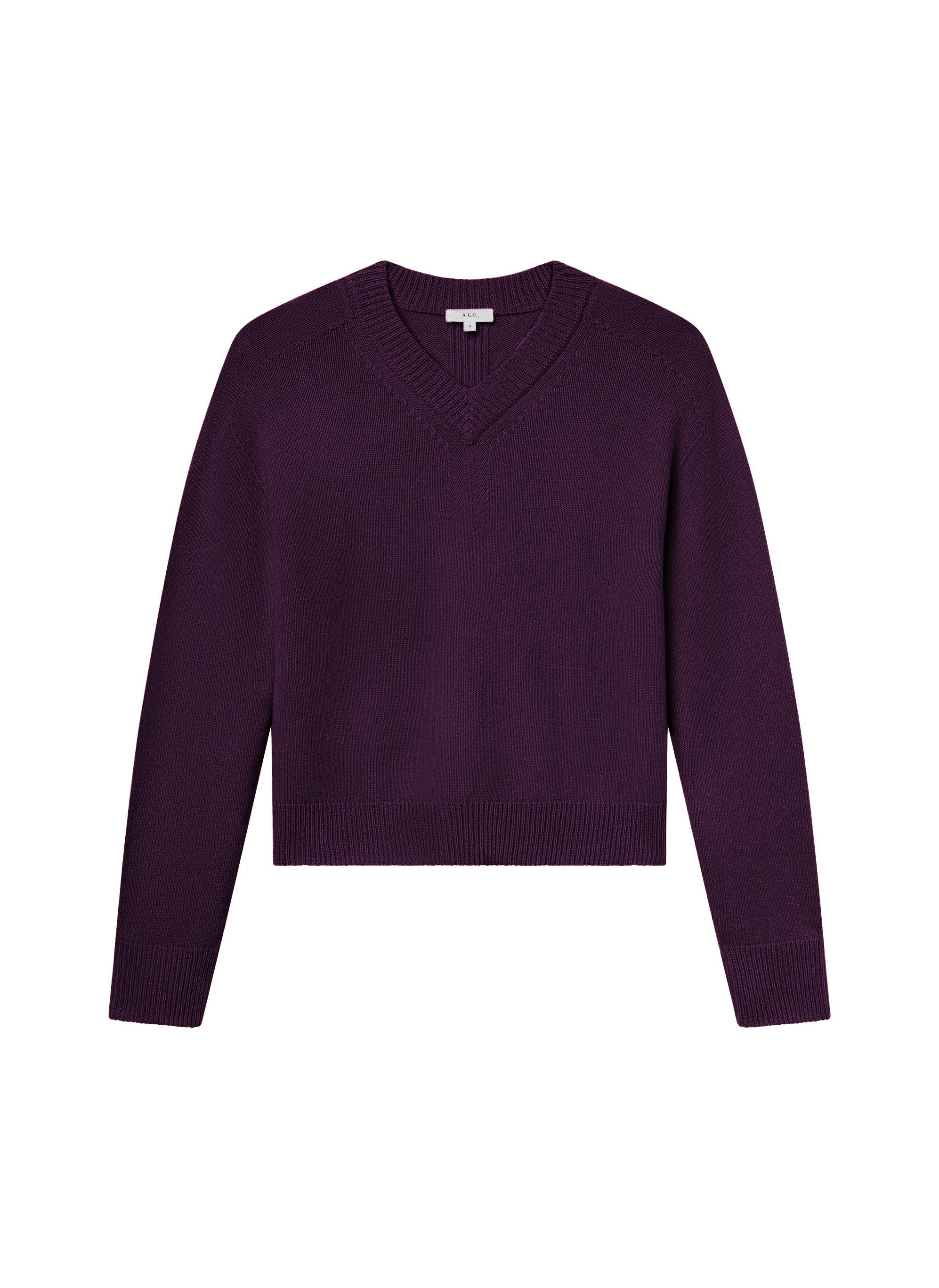 Calven Cashmere V Neck Sweater - Image 6