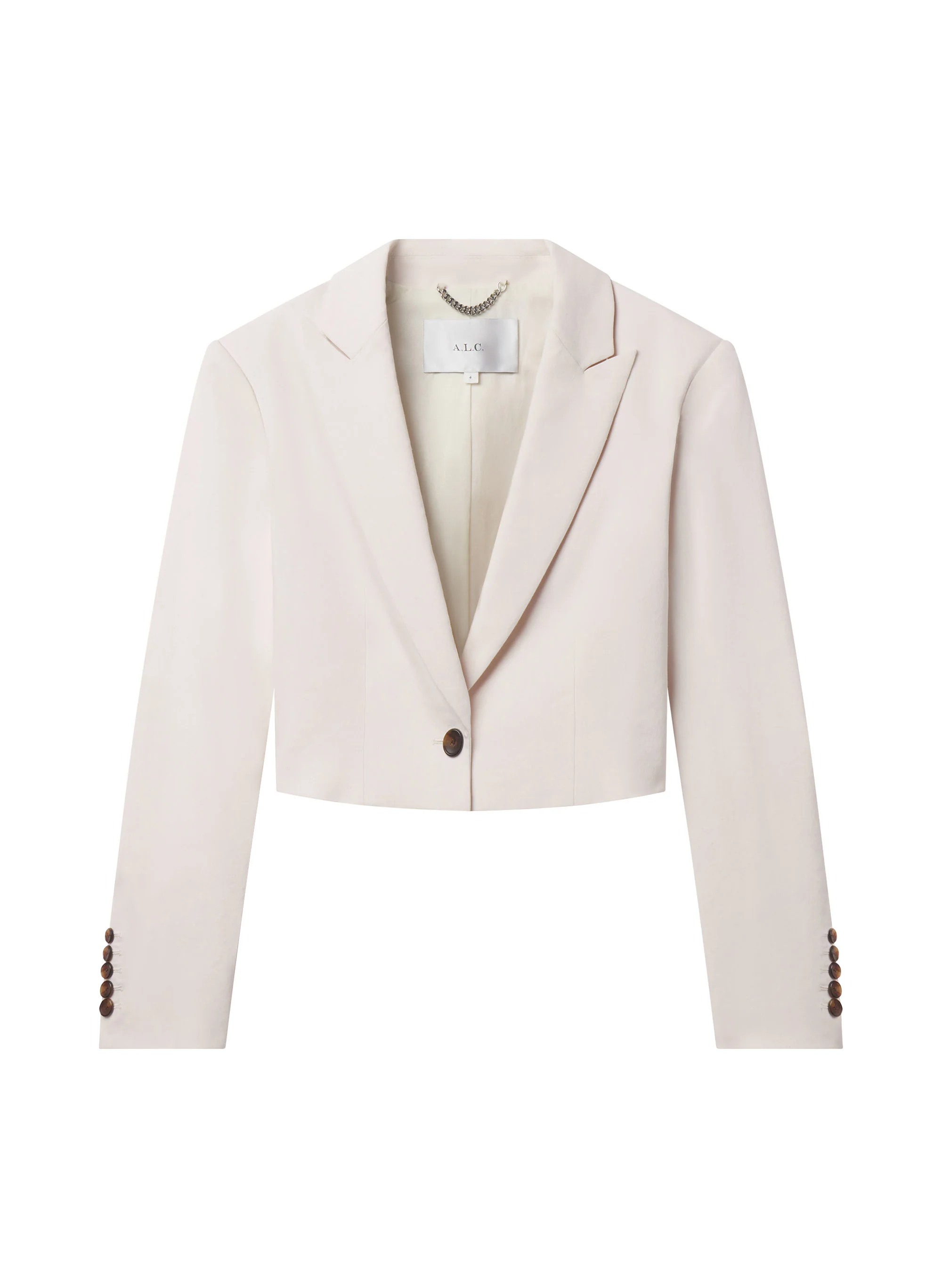 Cam Cropped Linen Jacket - Image 6