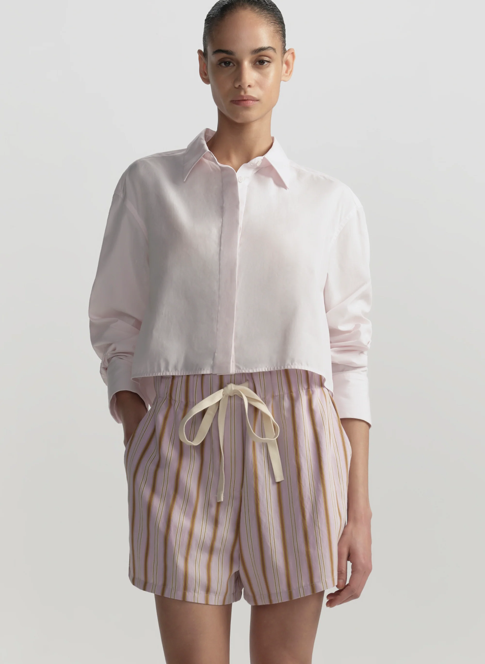 Casey Striped Drawstring Short - Image 6