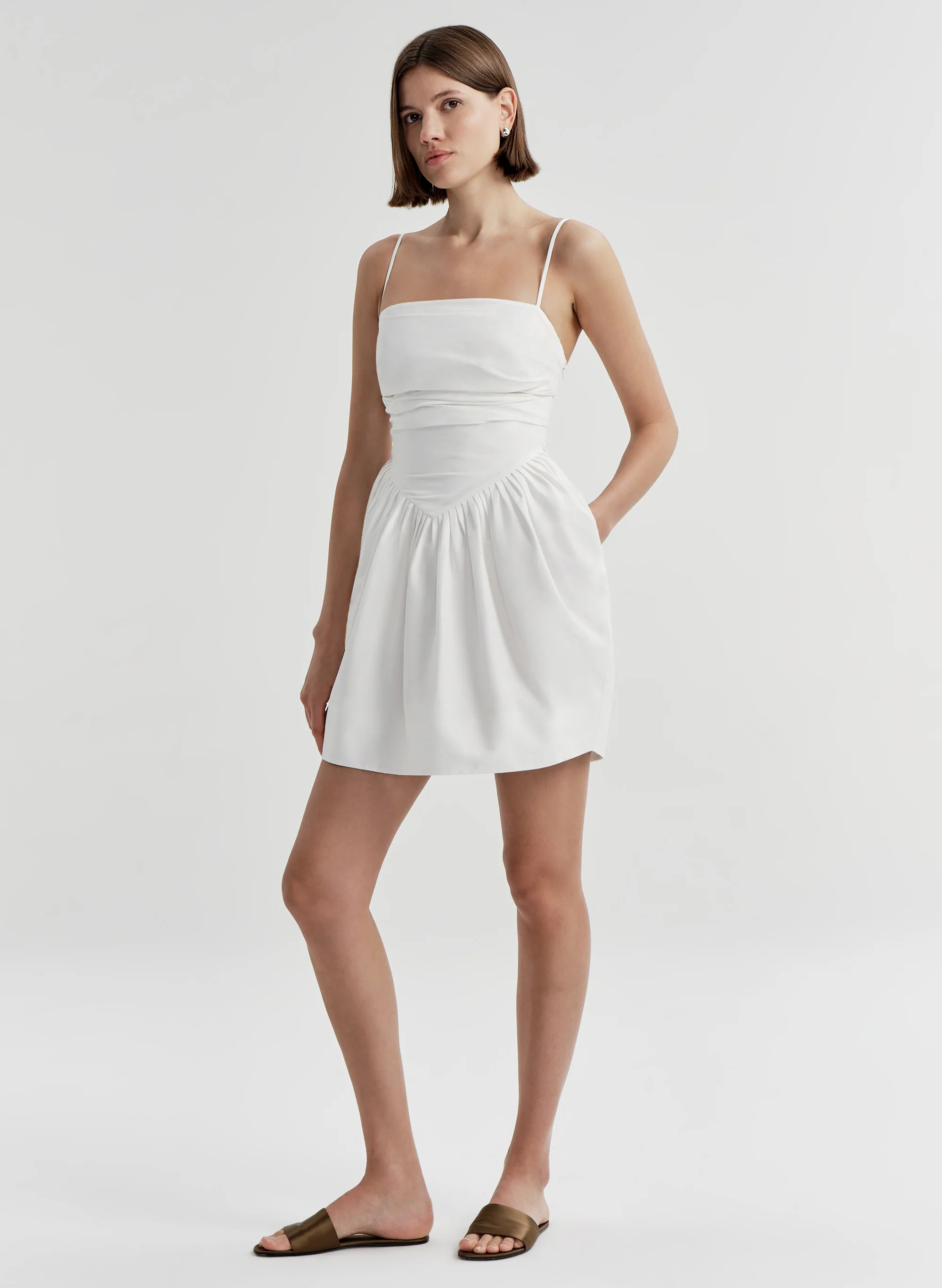 Cate Cotton Mini Dress - Image 4