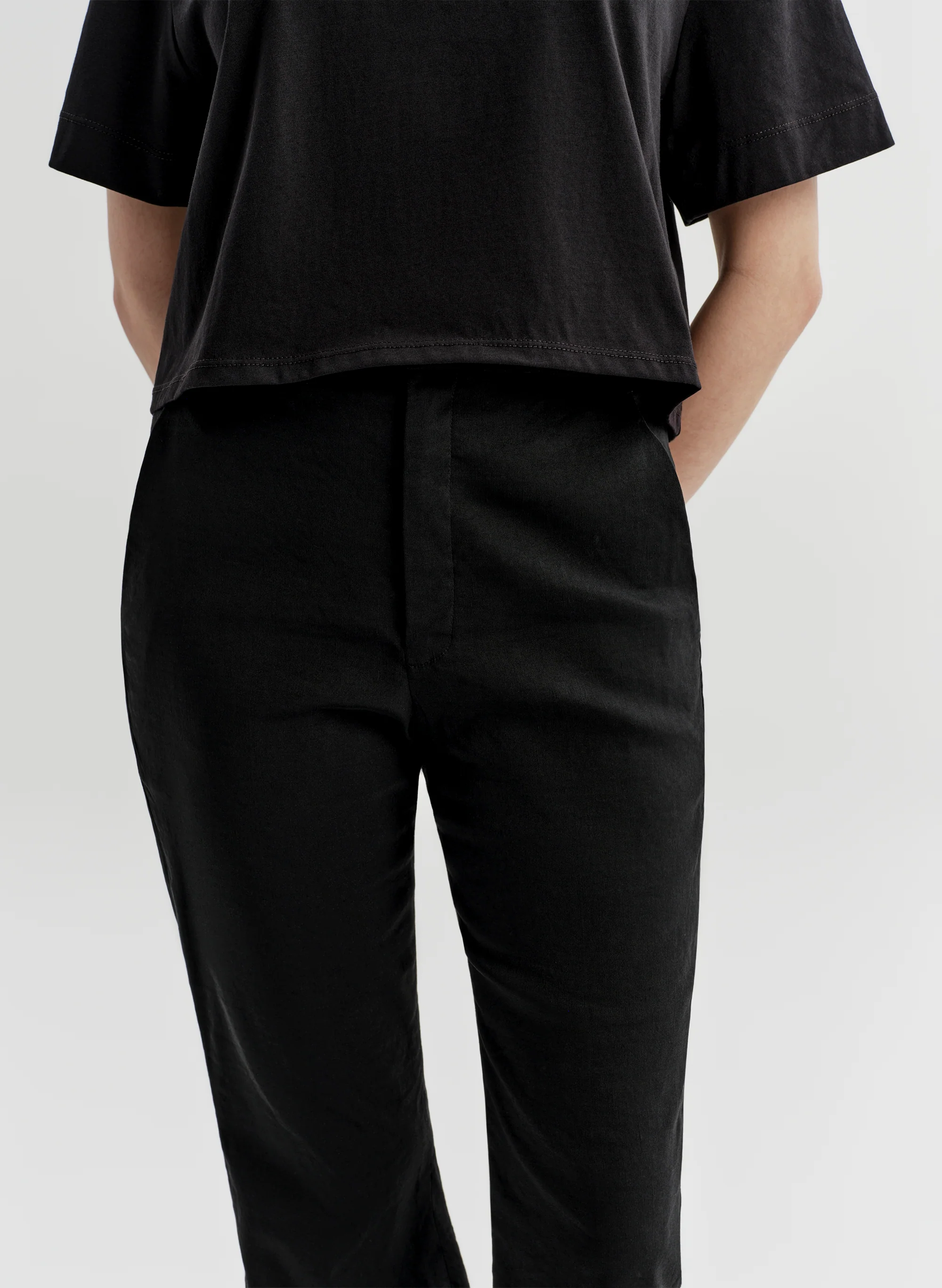 Cropped Sophie Linen Pant - Image 2