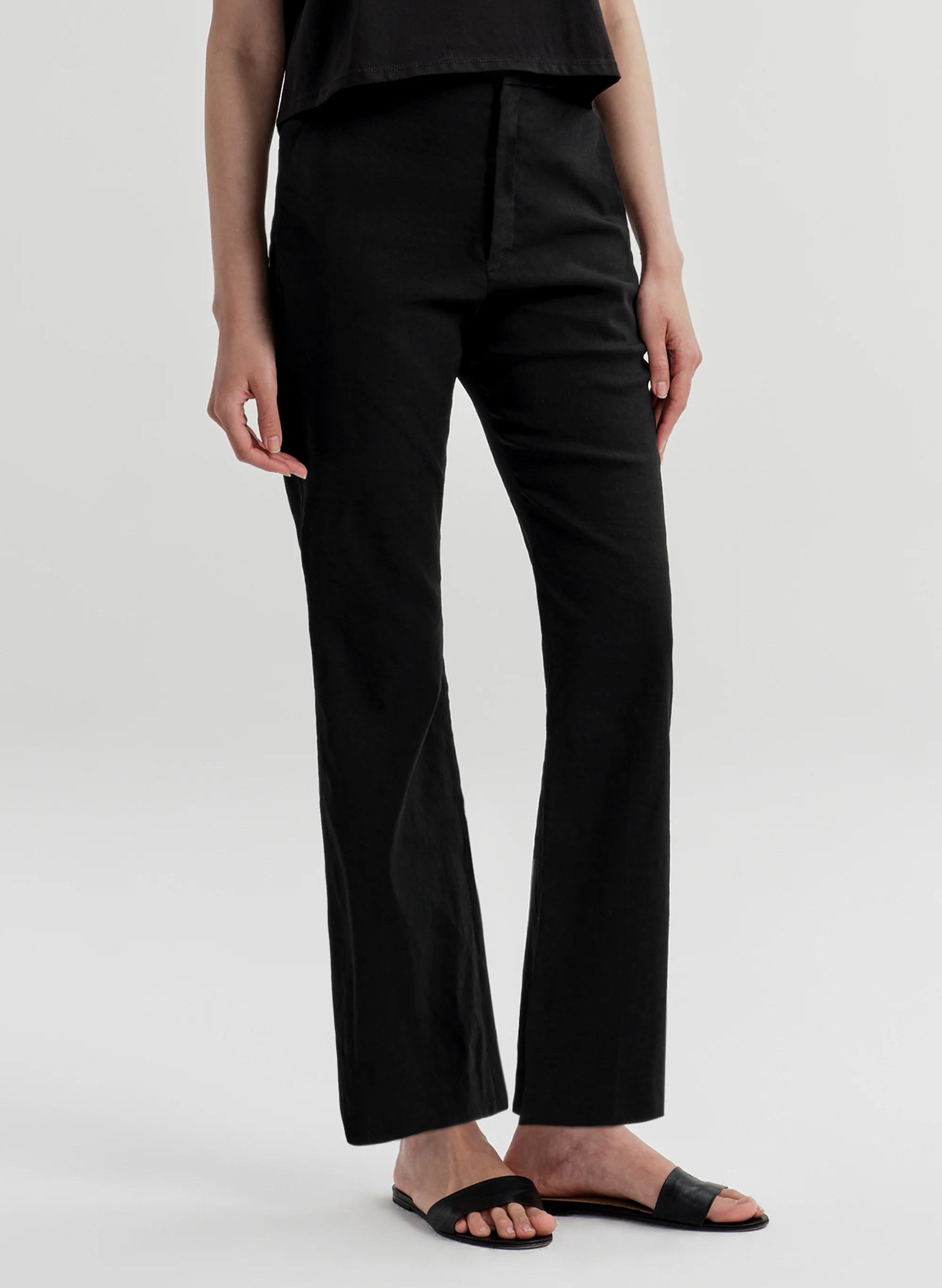 Cropped Sophie Linen Pant - Image 3