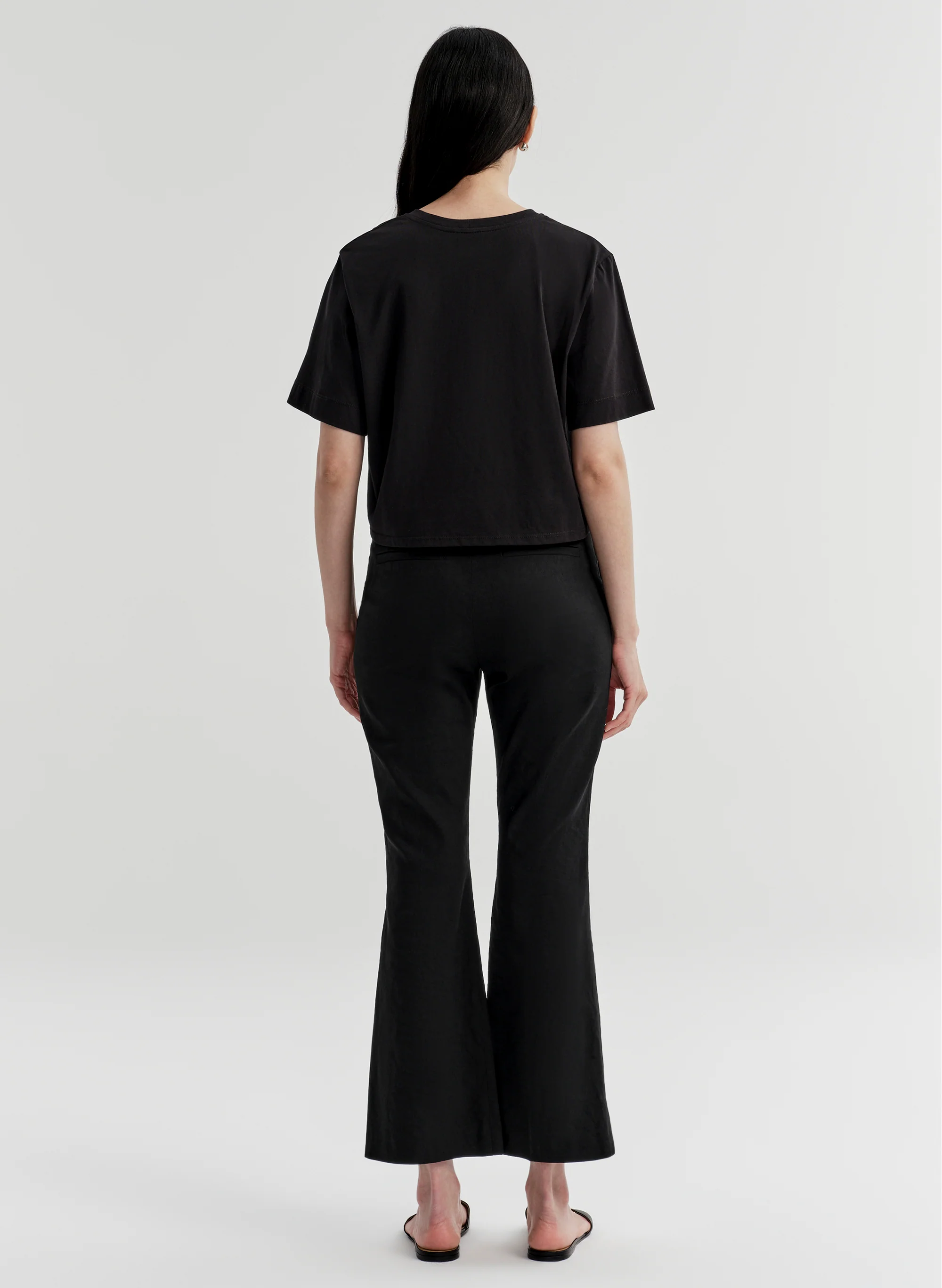 Cropped Sophie Linen Pant - Image 5