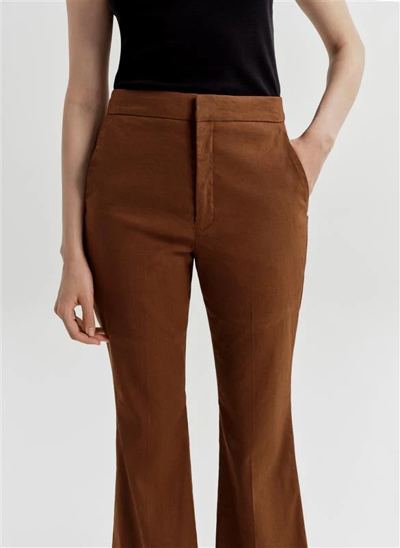 Cropped Sophie Linen Pant - Image 2