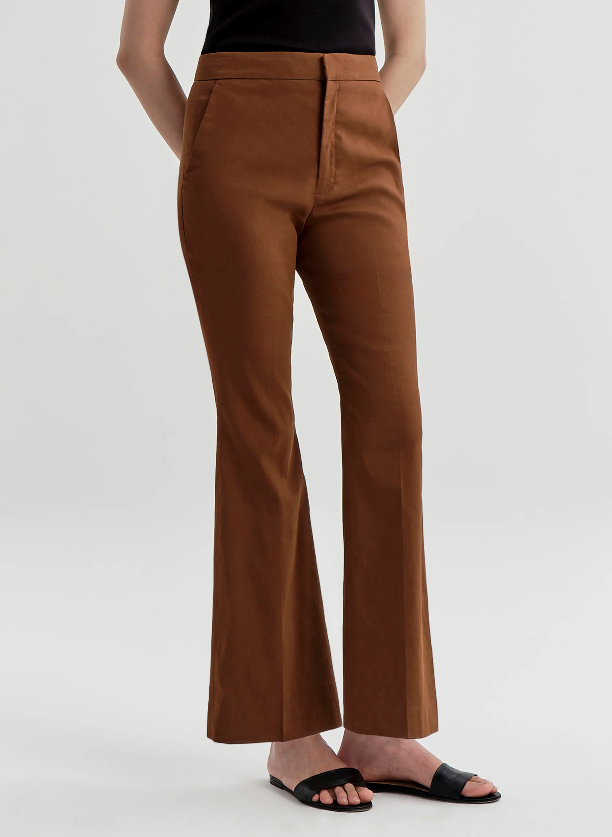 Cropped Sophie Linen Pant - Image 3