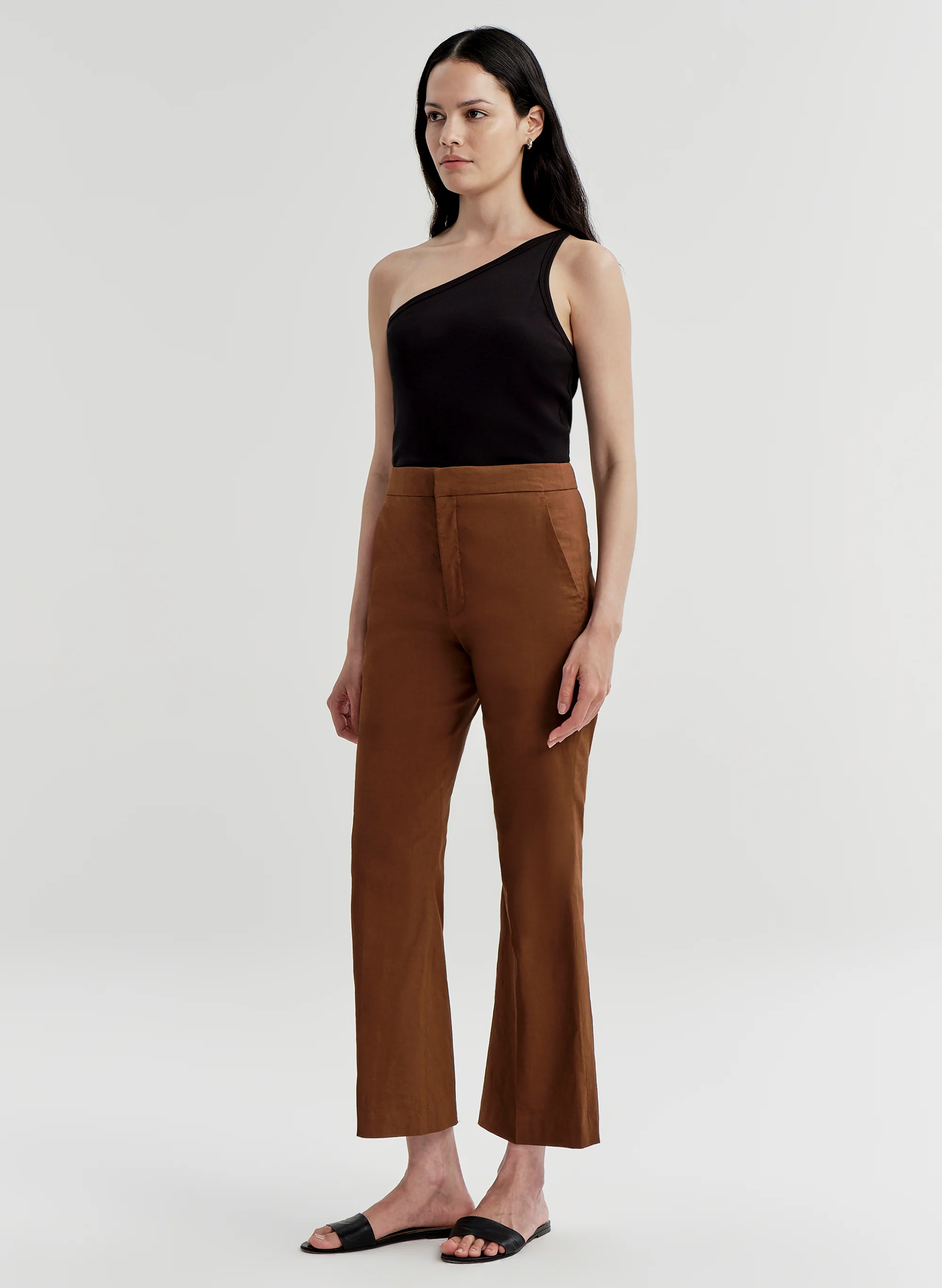 Cropped Sophie Linen Pant - Image 4