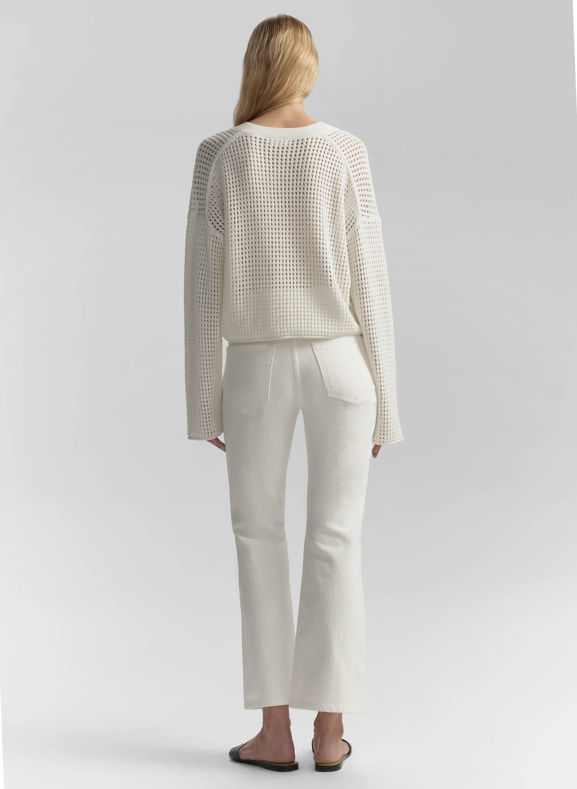 Dana Cotton Pointelle Sweater - Image 5