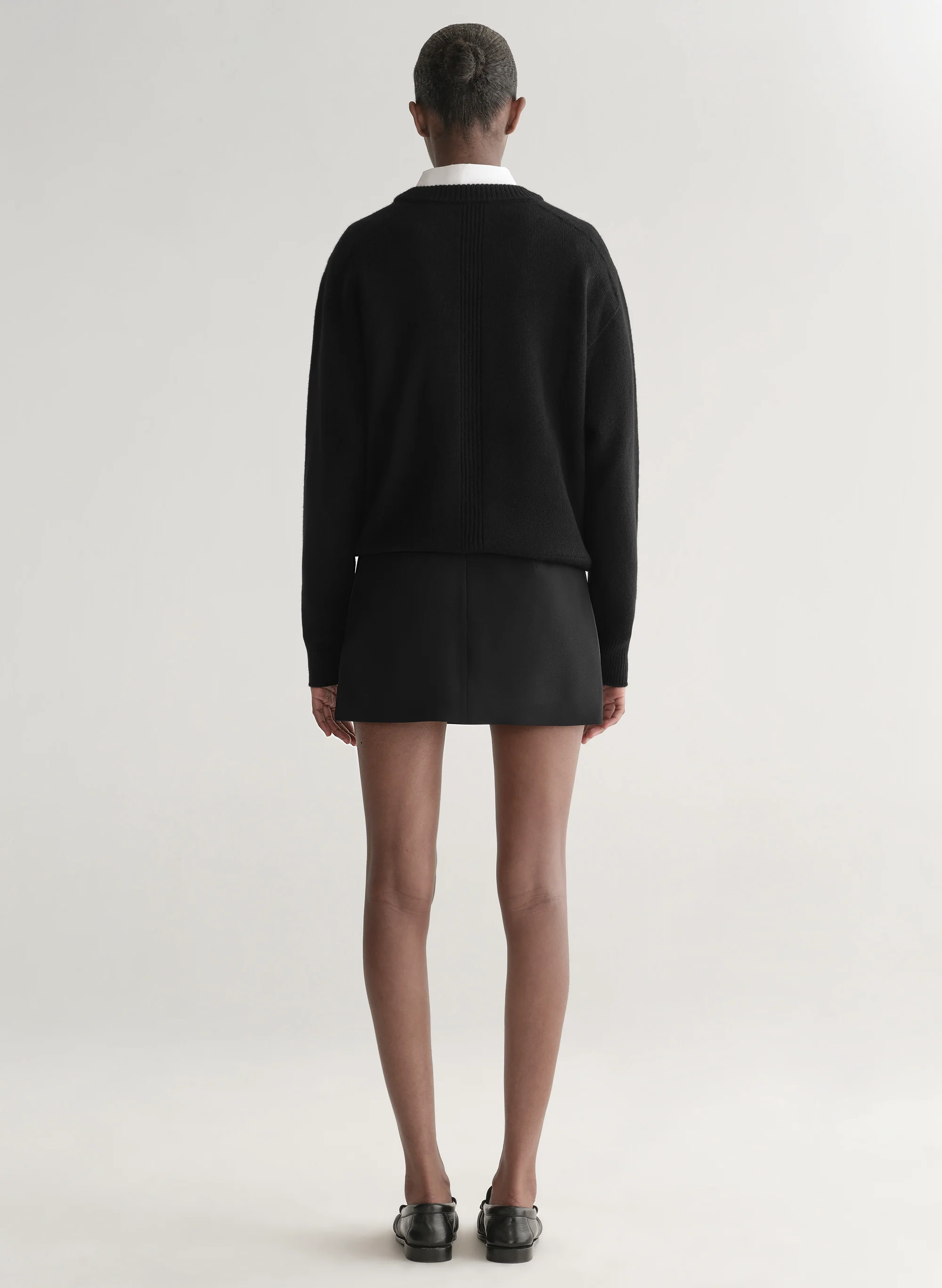 Edie Tuxedo Stripe Mini Skirt - Image 5