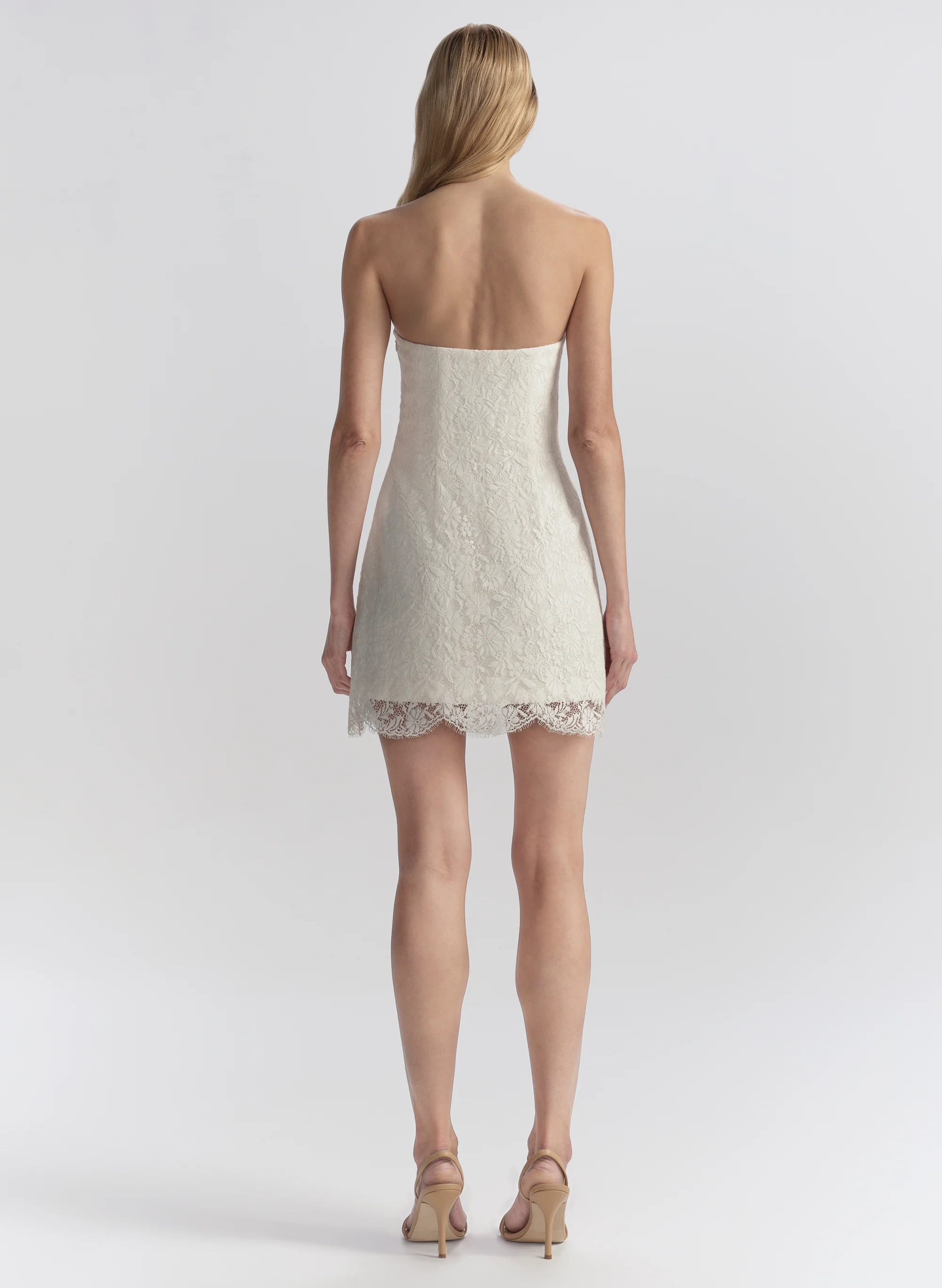 Eliana Strapless Lace Mini Dress - Image 5