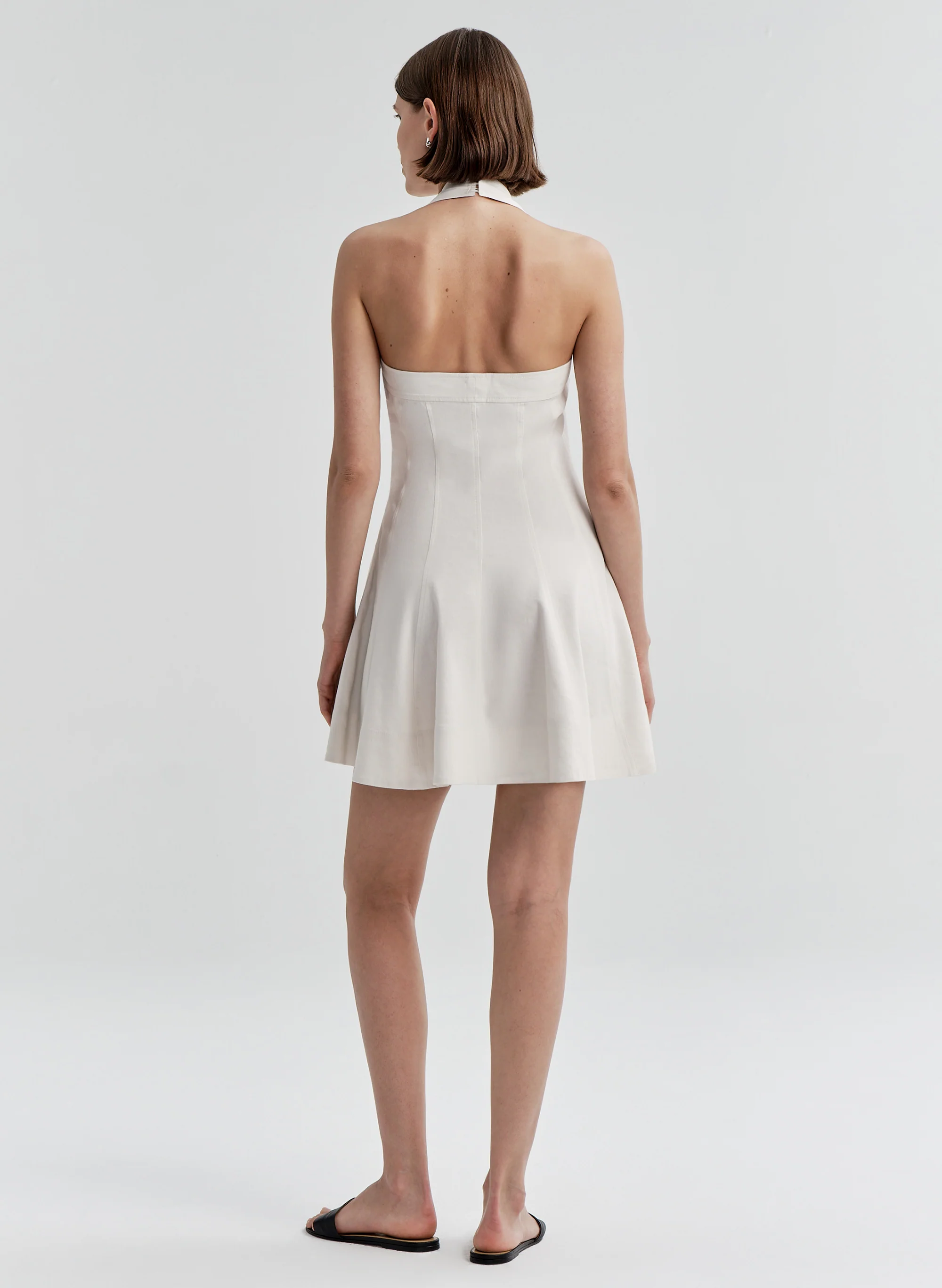 Elli Linen Mini Halter Dress - Image 5