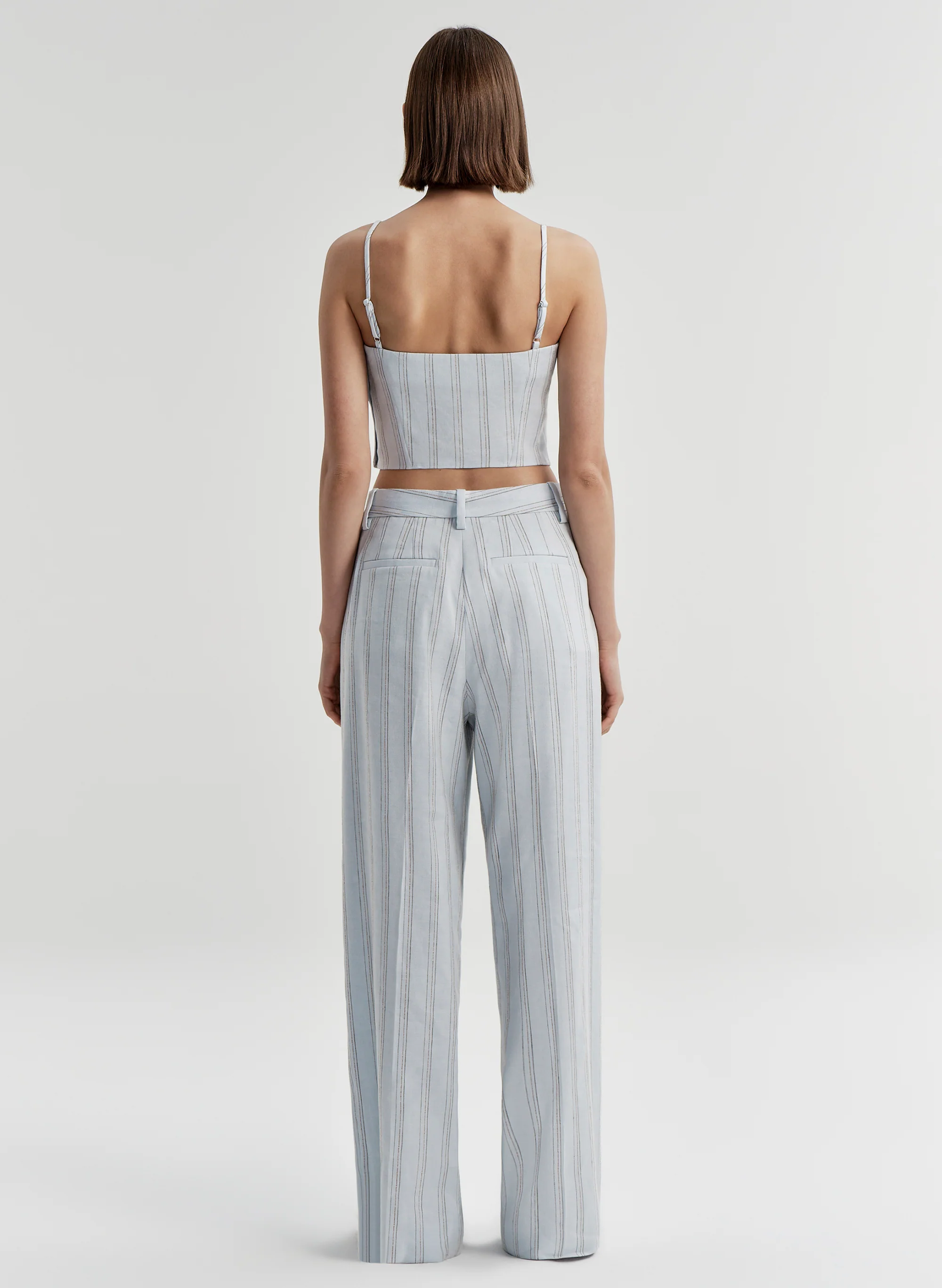 Elliott Linen Pinstripe Top - Image 5