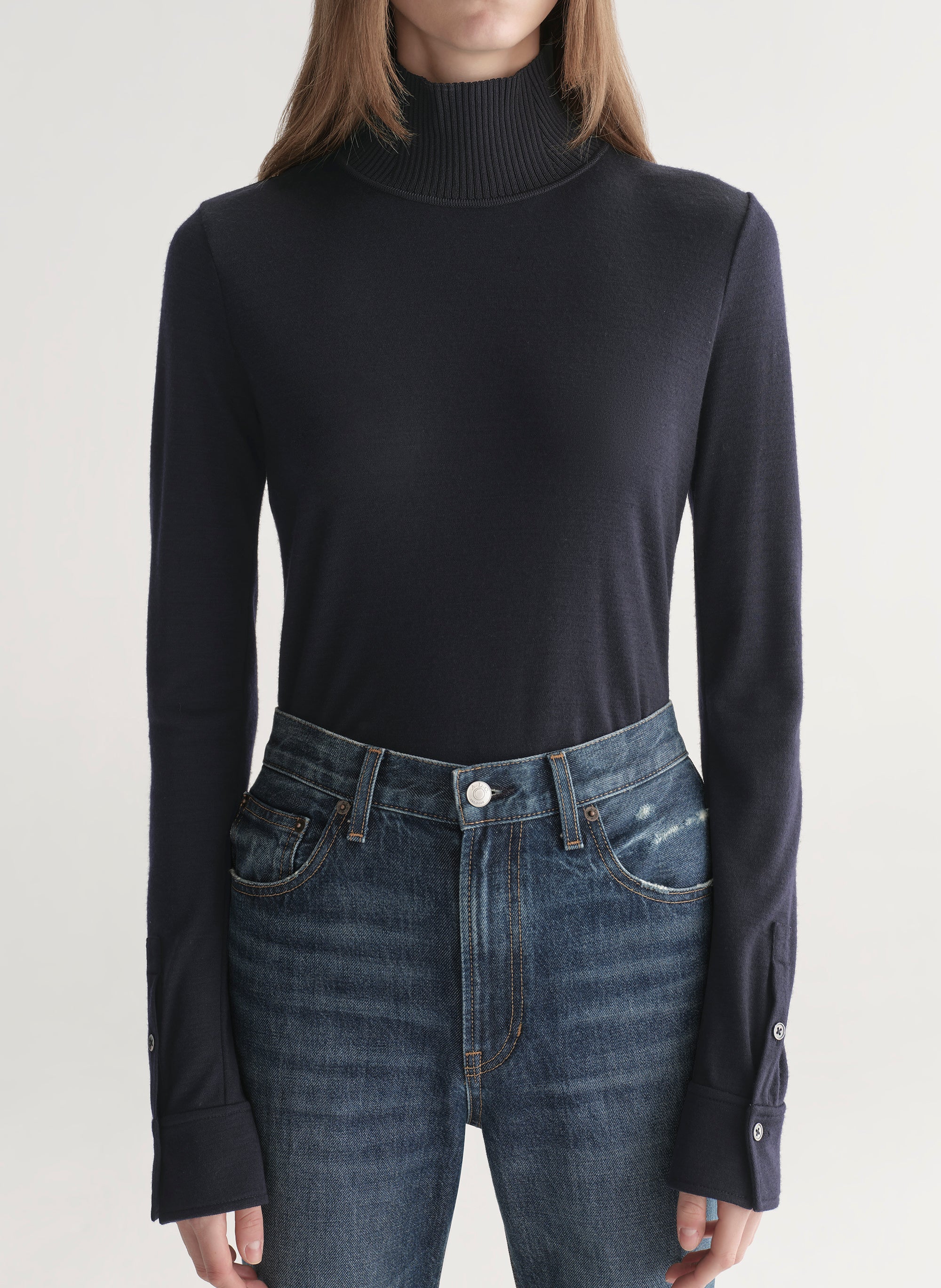 Elyse Knit Rib Combo Top - Image 2