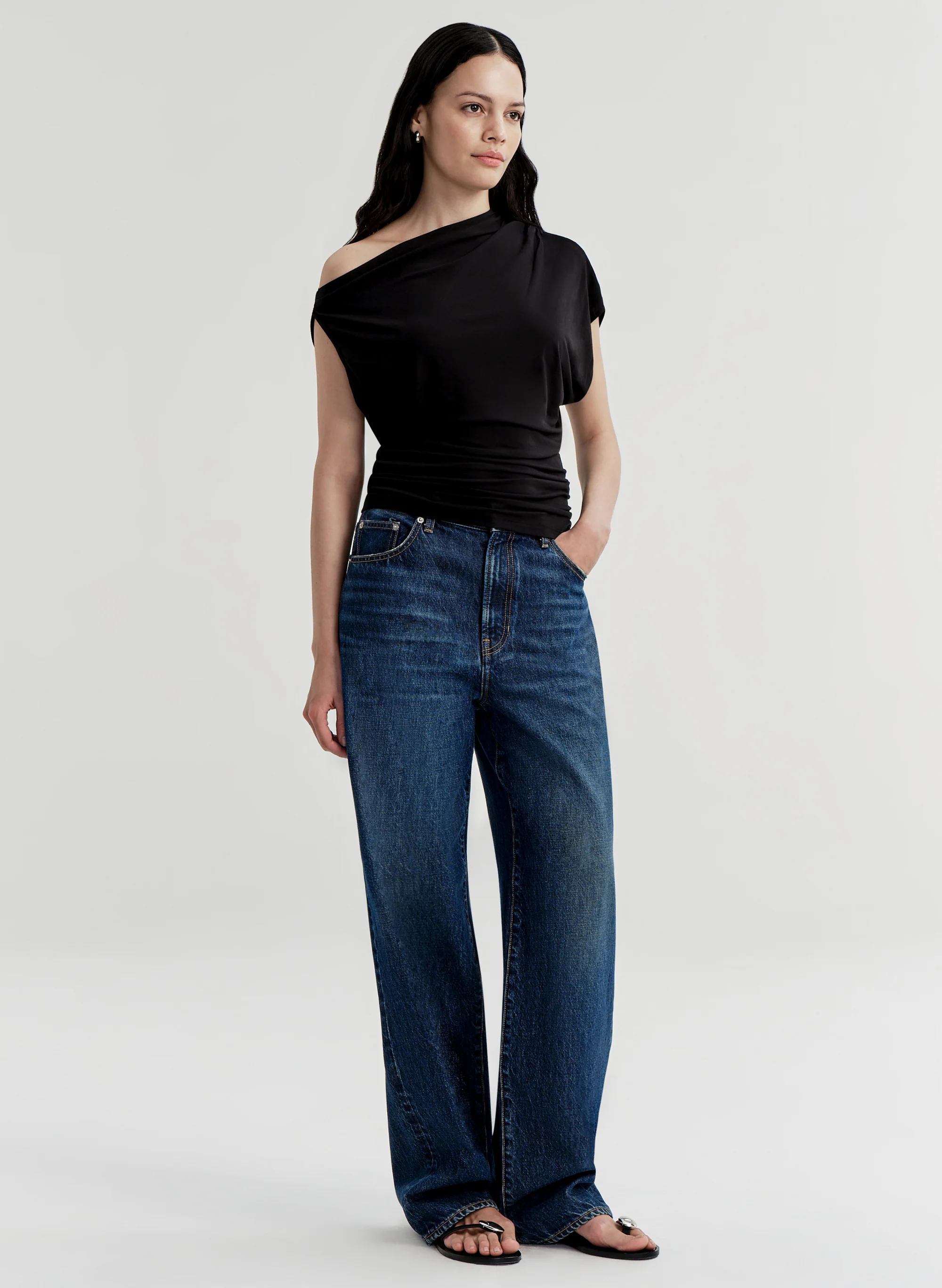 Emi One Shoulder Tee - Image 4