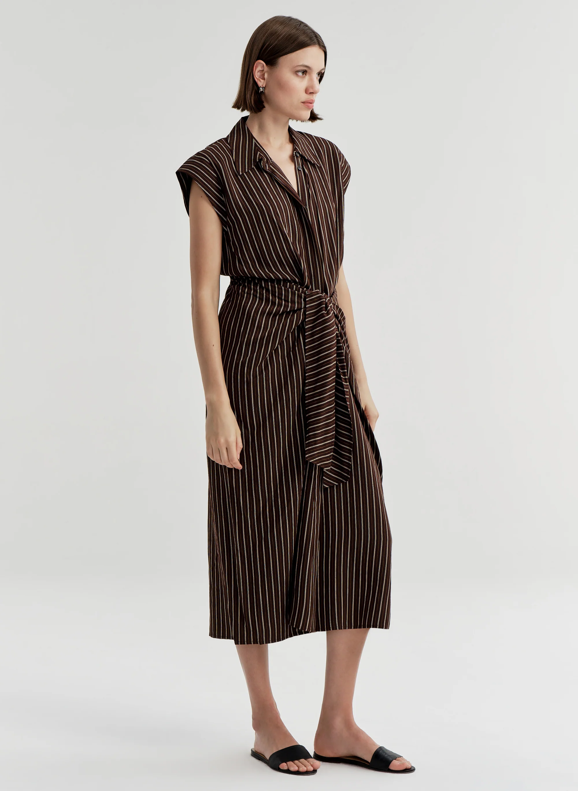 Emilia Striped Midi Dress - Image 4