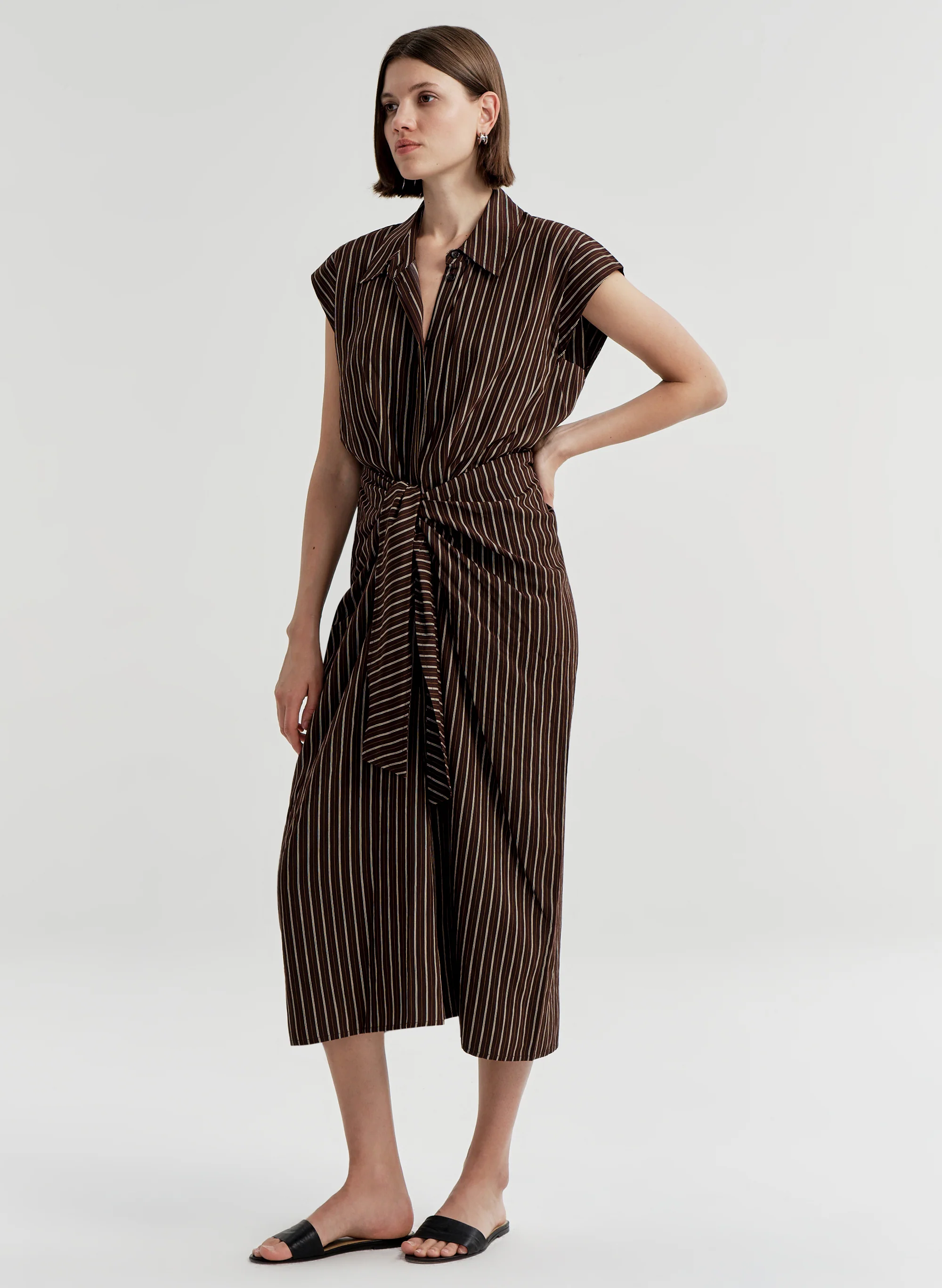 Emilia Striped Midi Dress - Image 5