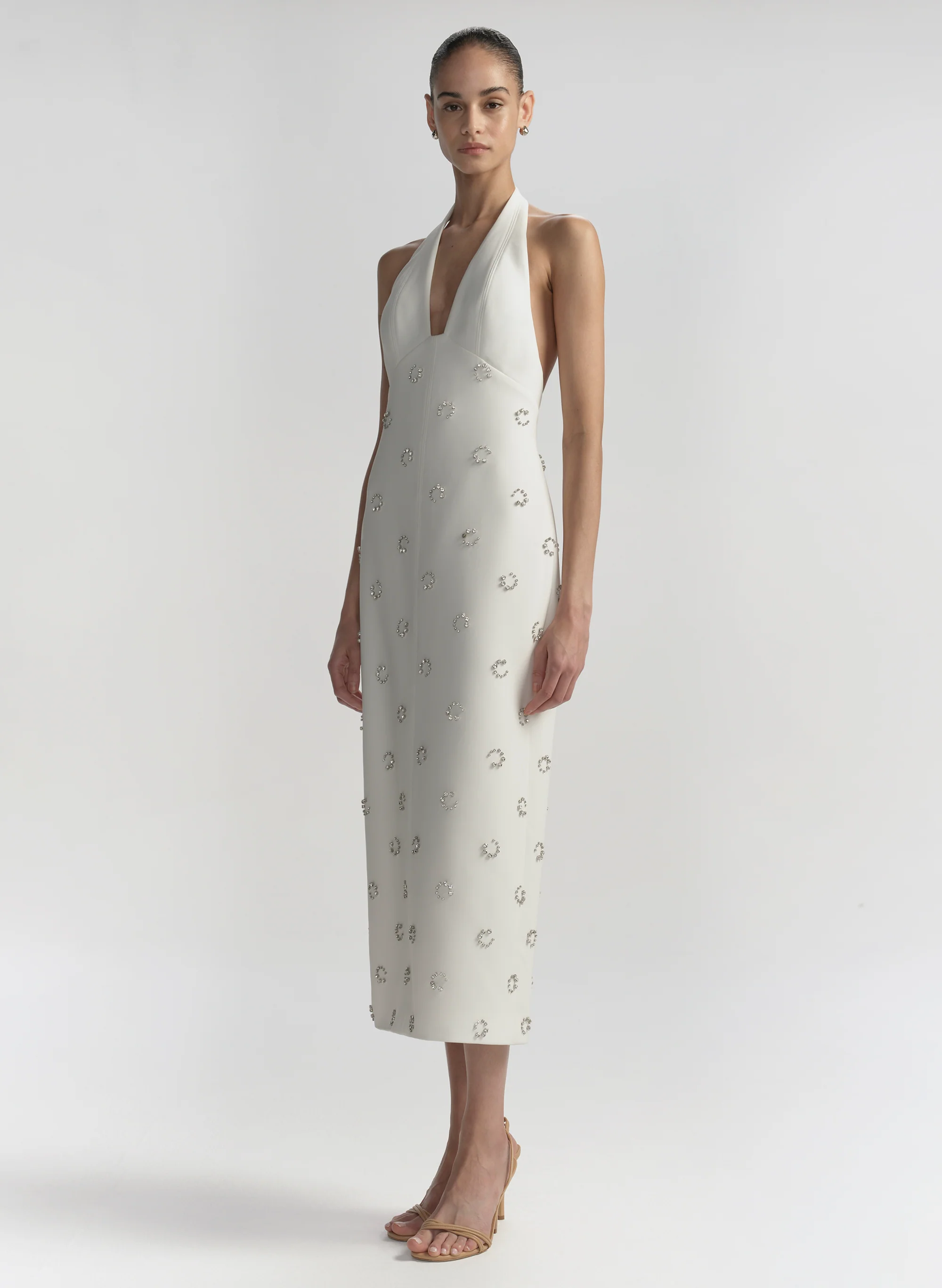 Eva Embellished Midi Dress - Image 4