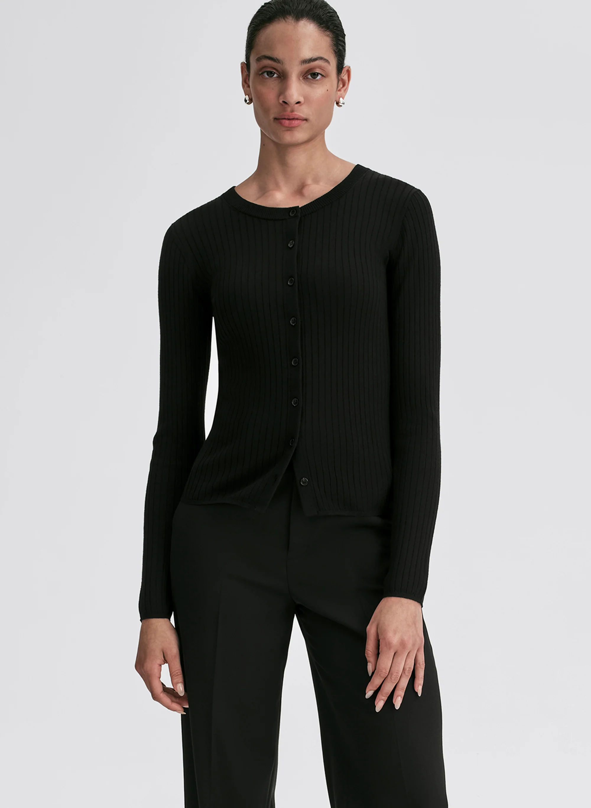 Fisher Fine Merino Knit Cardigan