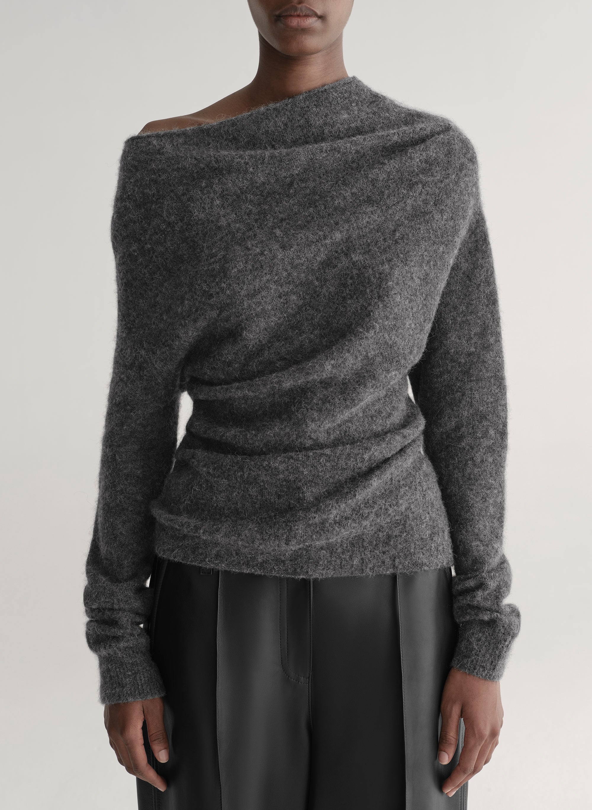Freya Brushed Alpaca Sweater - Image 2