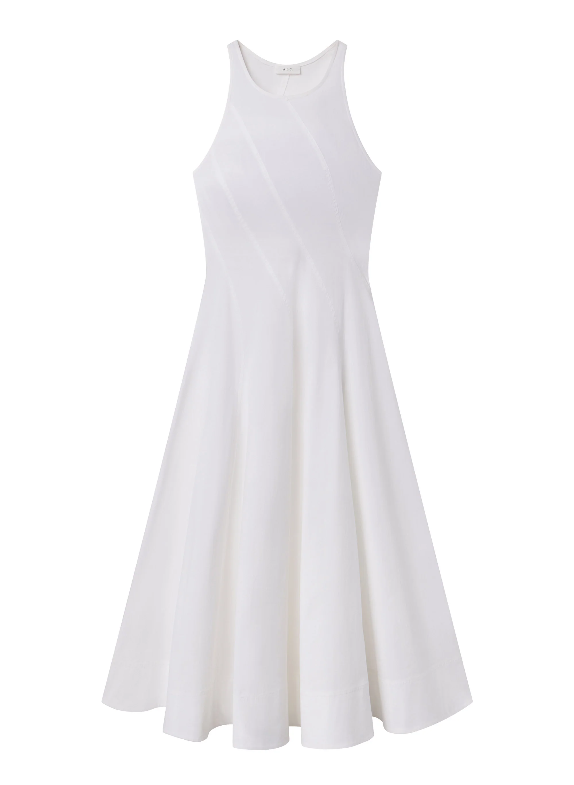 Gemma Stretch Cotton Midi Dress - Image 6