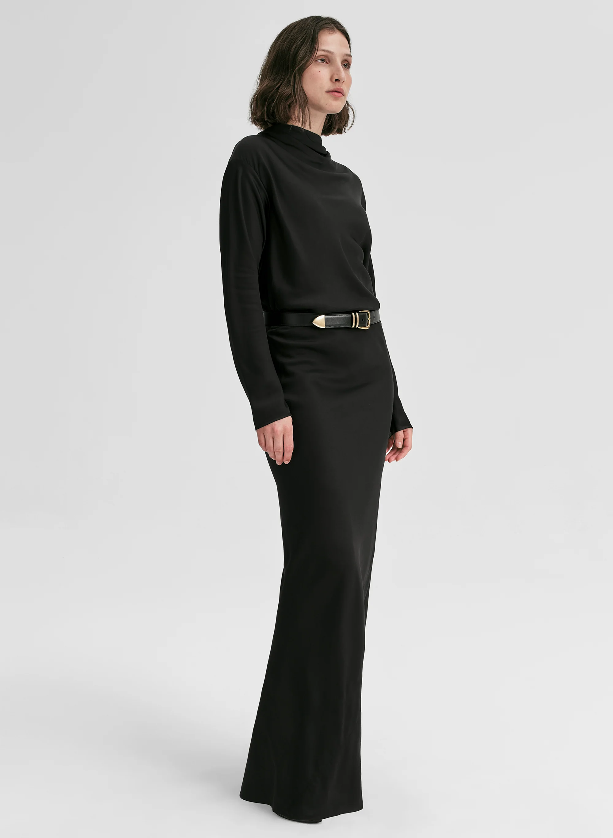 Greta Satin Maxi Skirt - Image 3