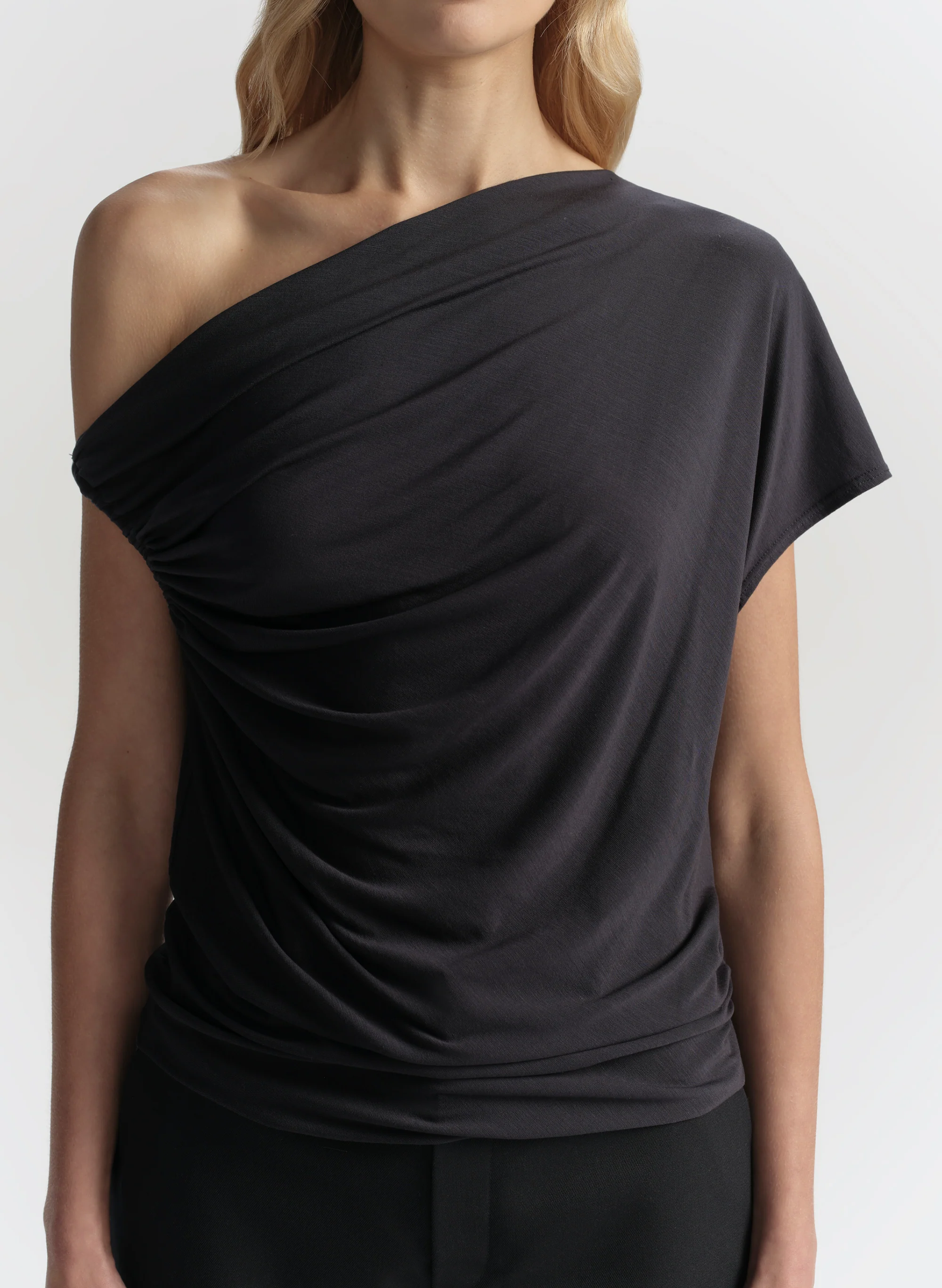 Halle One Shoulder Tee - Image 2
