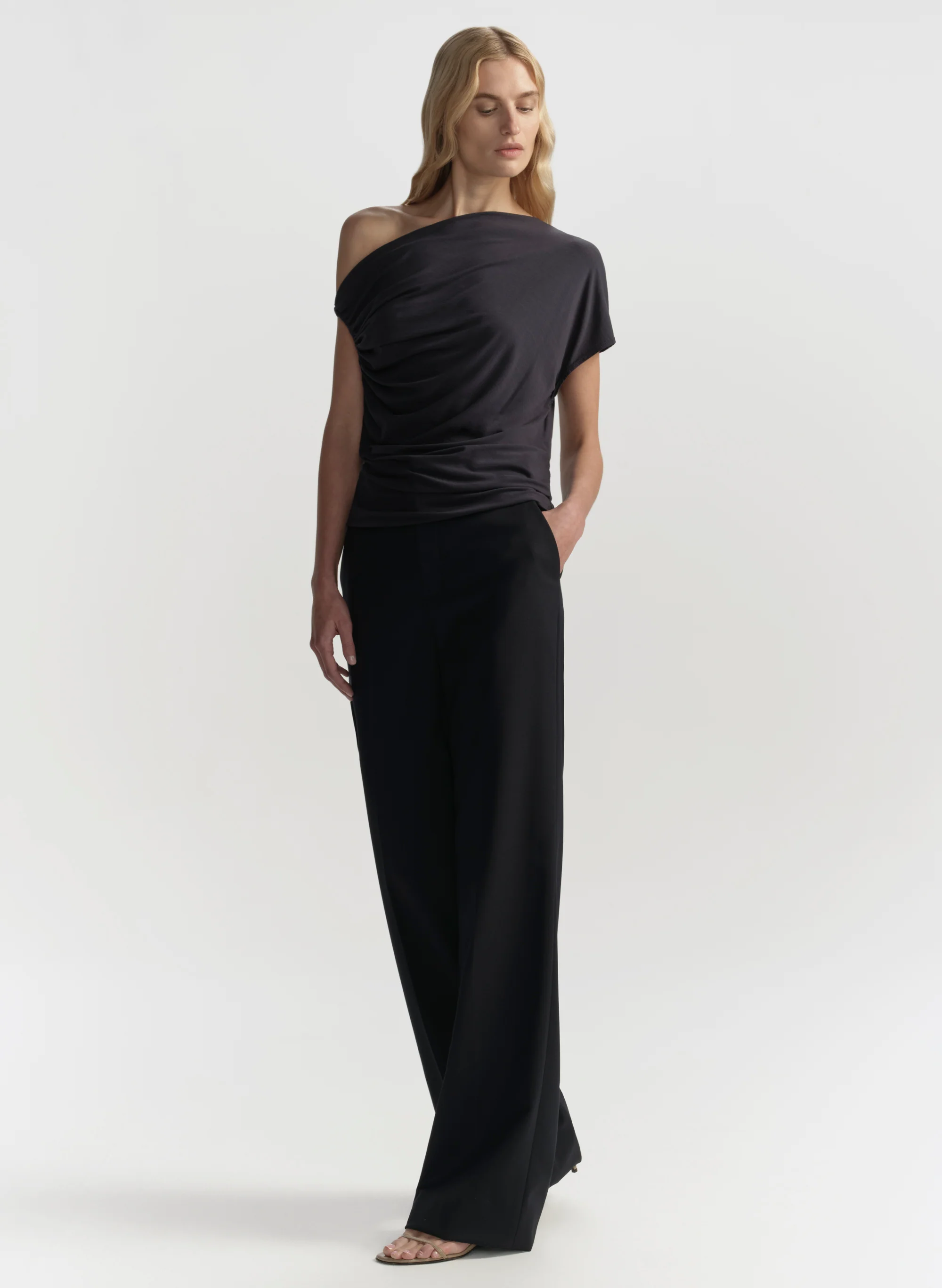Halle One Shoulder Tee - Image 4