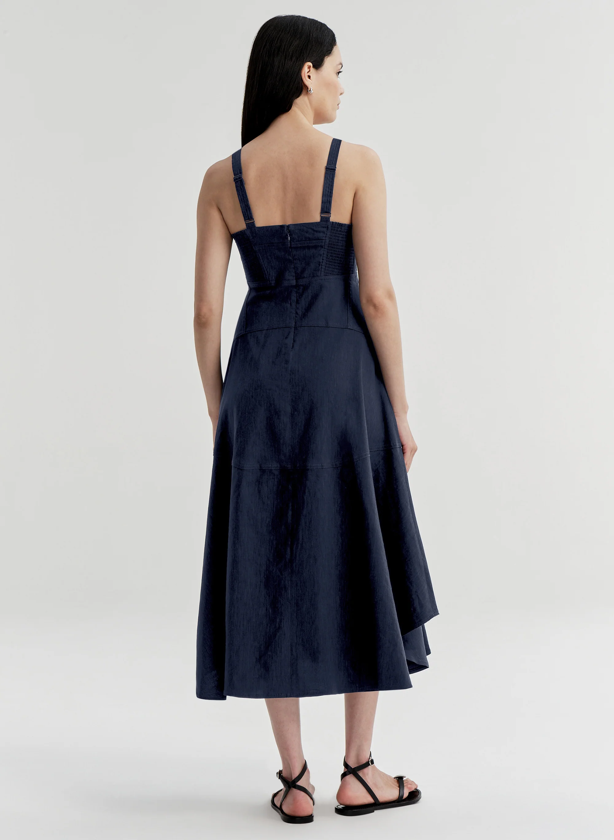 Harlow Linen Midi Dress - Image 5