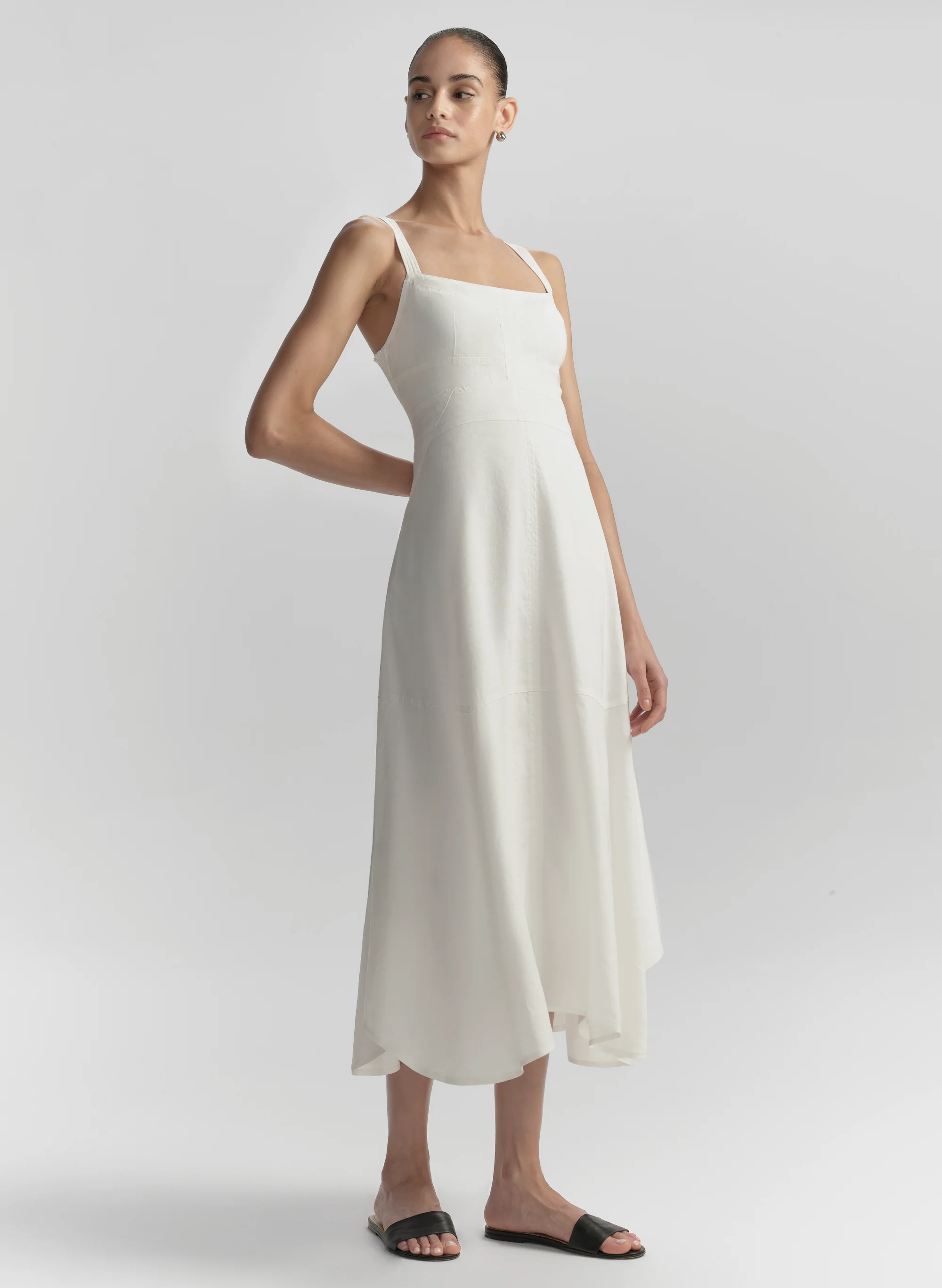 Harlow Linen Midi Dress - Image 3