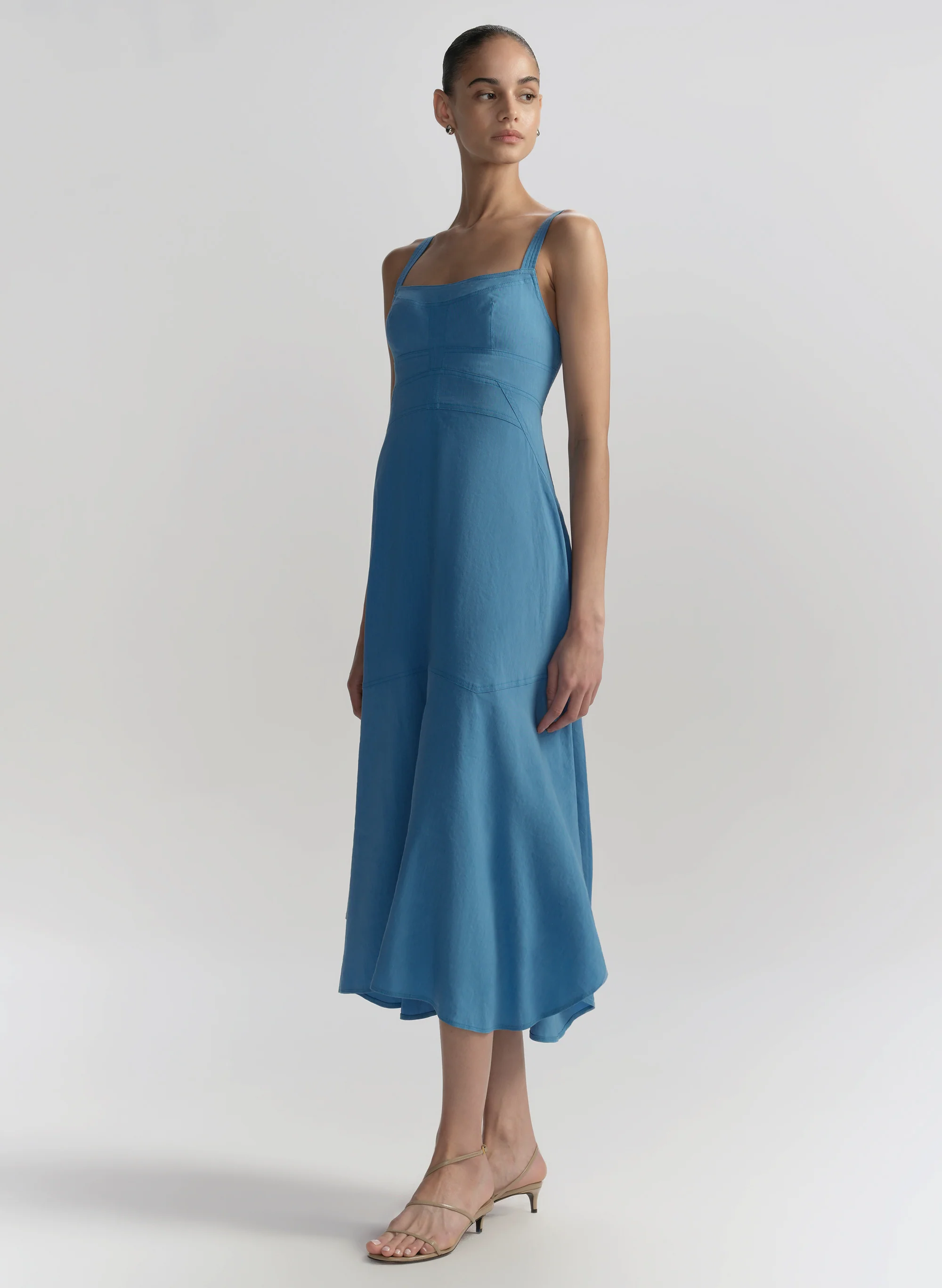 Harlow Linen Midi Dress - Image 4