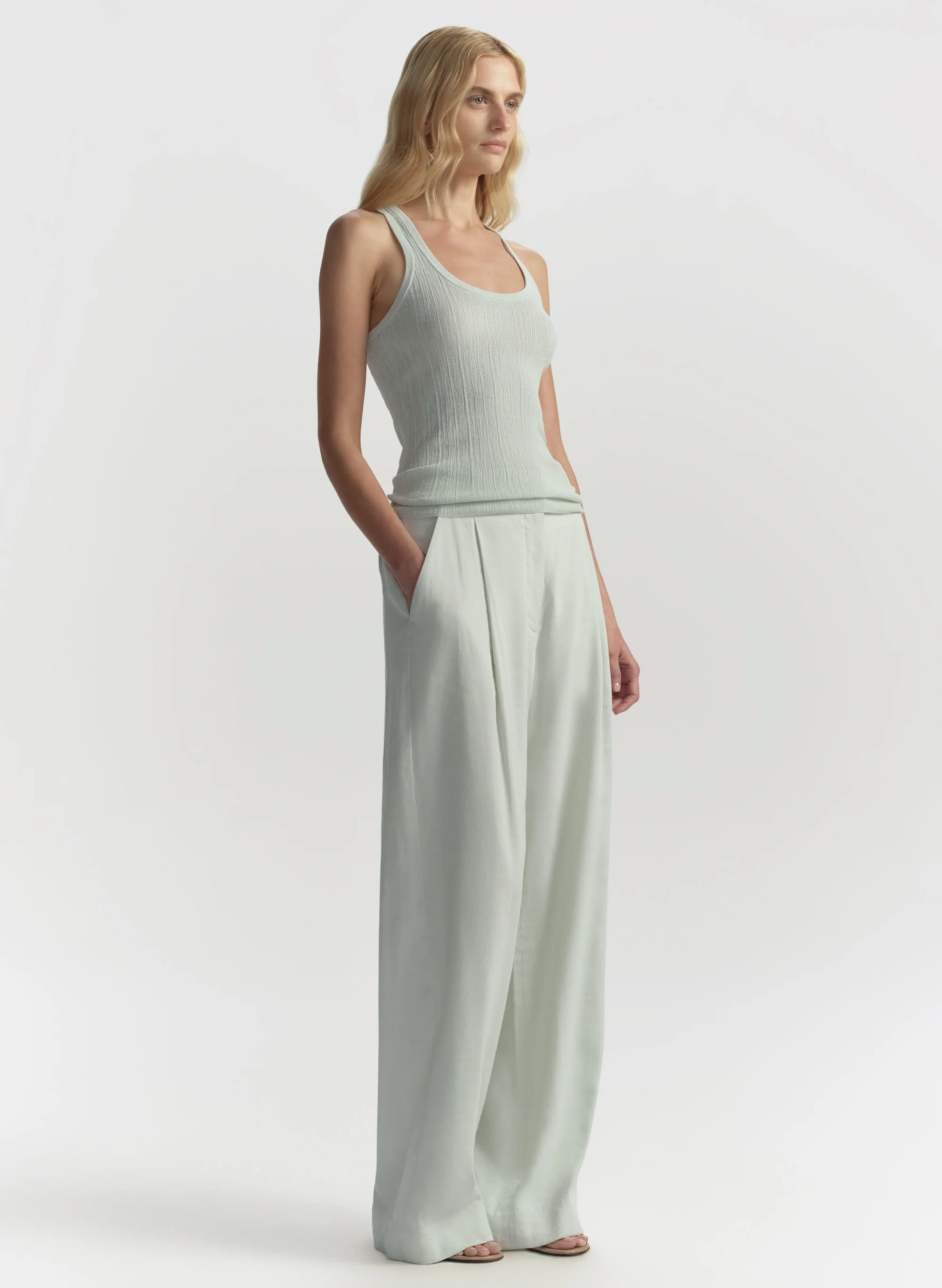Iris Fine Cotton Knit Tank - Image 3