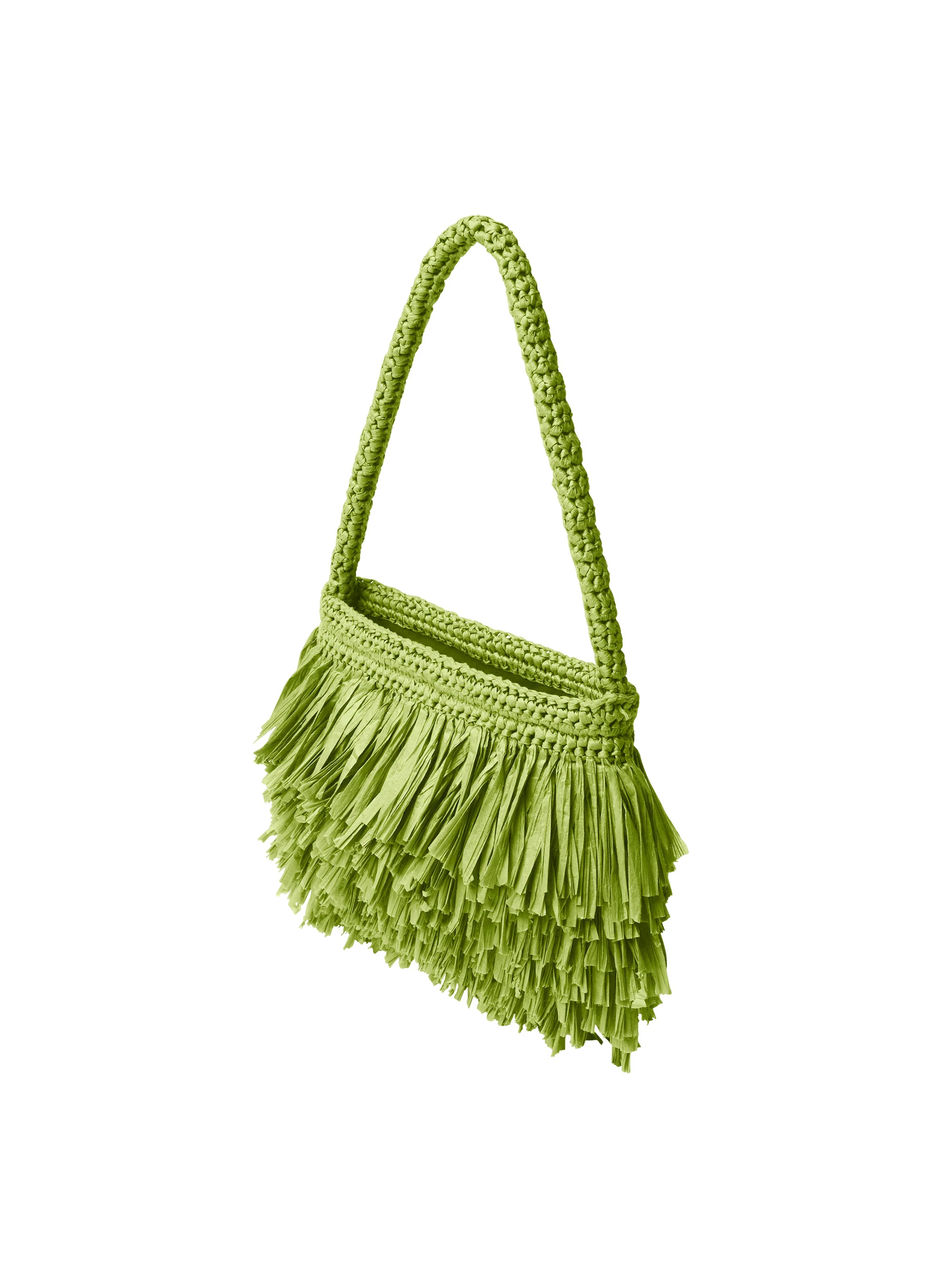 Janie Fringe Raffia Shoulder Bag - Image 3