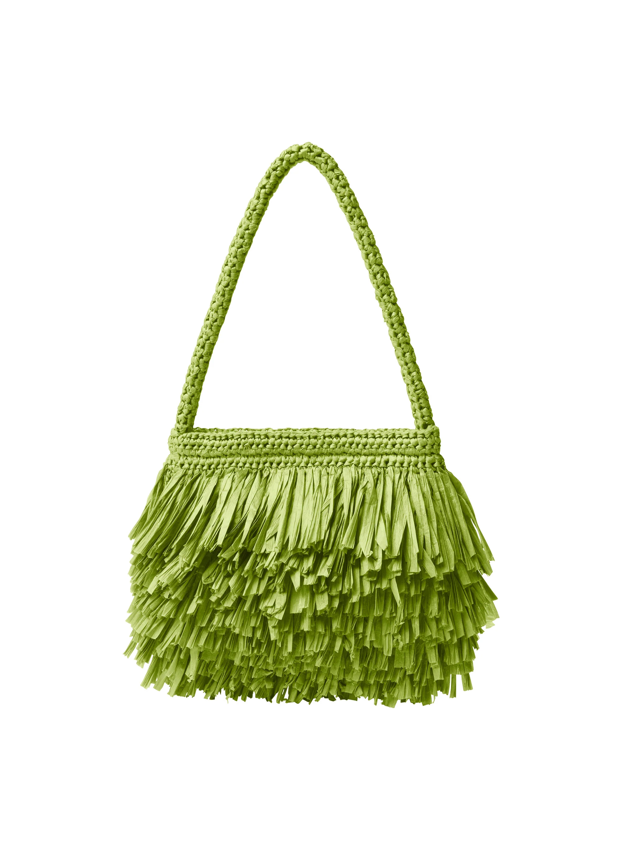 Janie Fringe Raffia Shoulder Bag - Image 4
