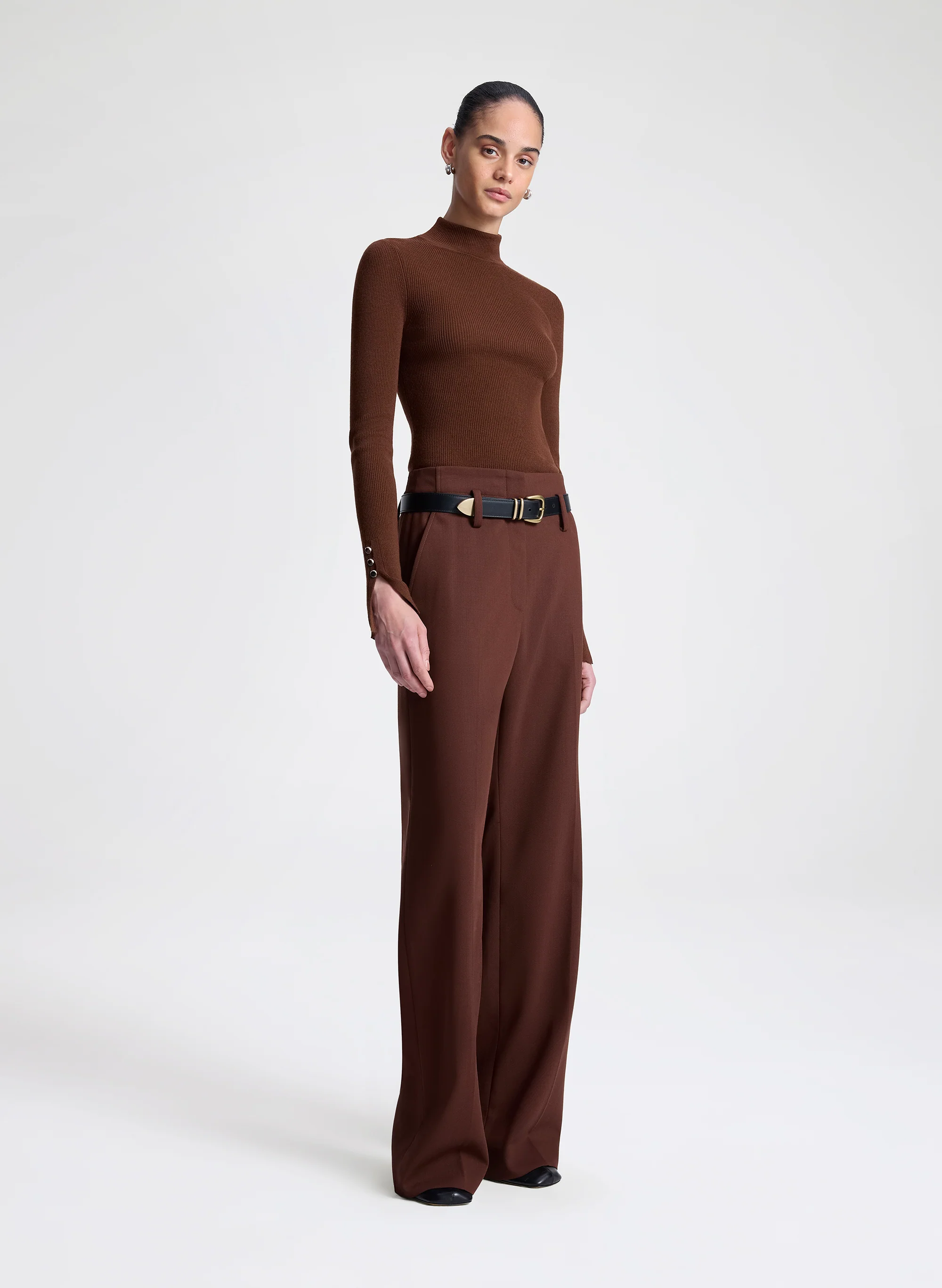 Jett Knit Merino Turtleneck Top - Image 3