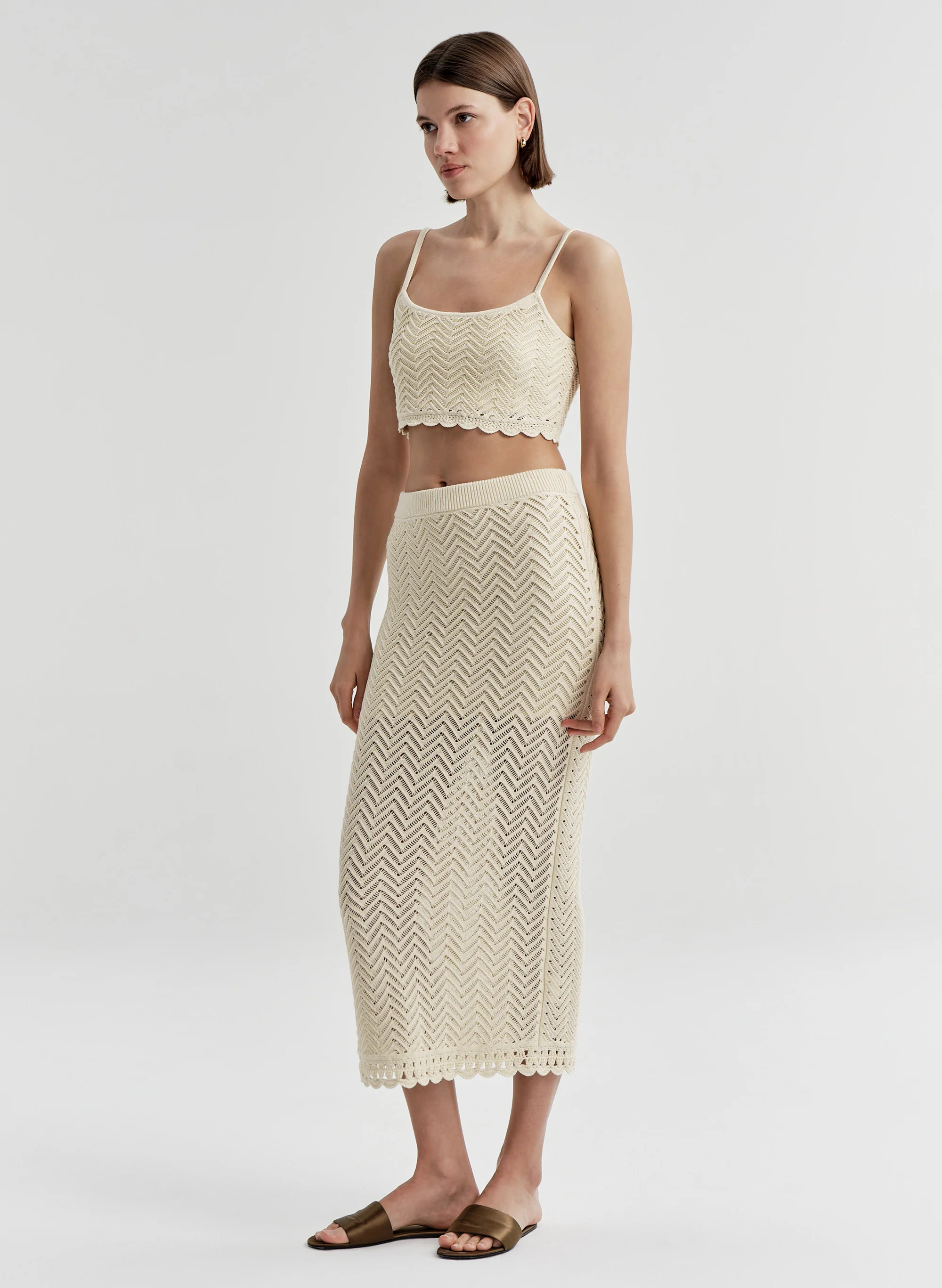 Jodi Cotton Crochet Bra - Image 4