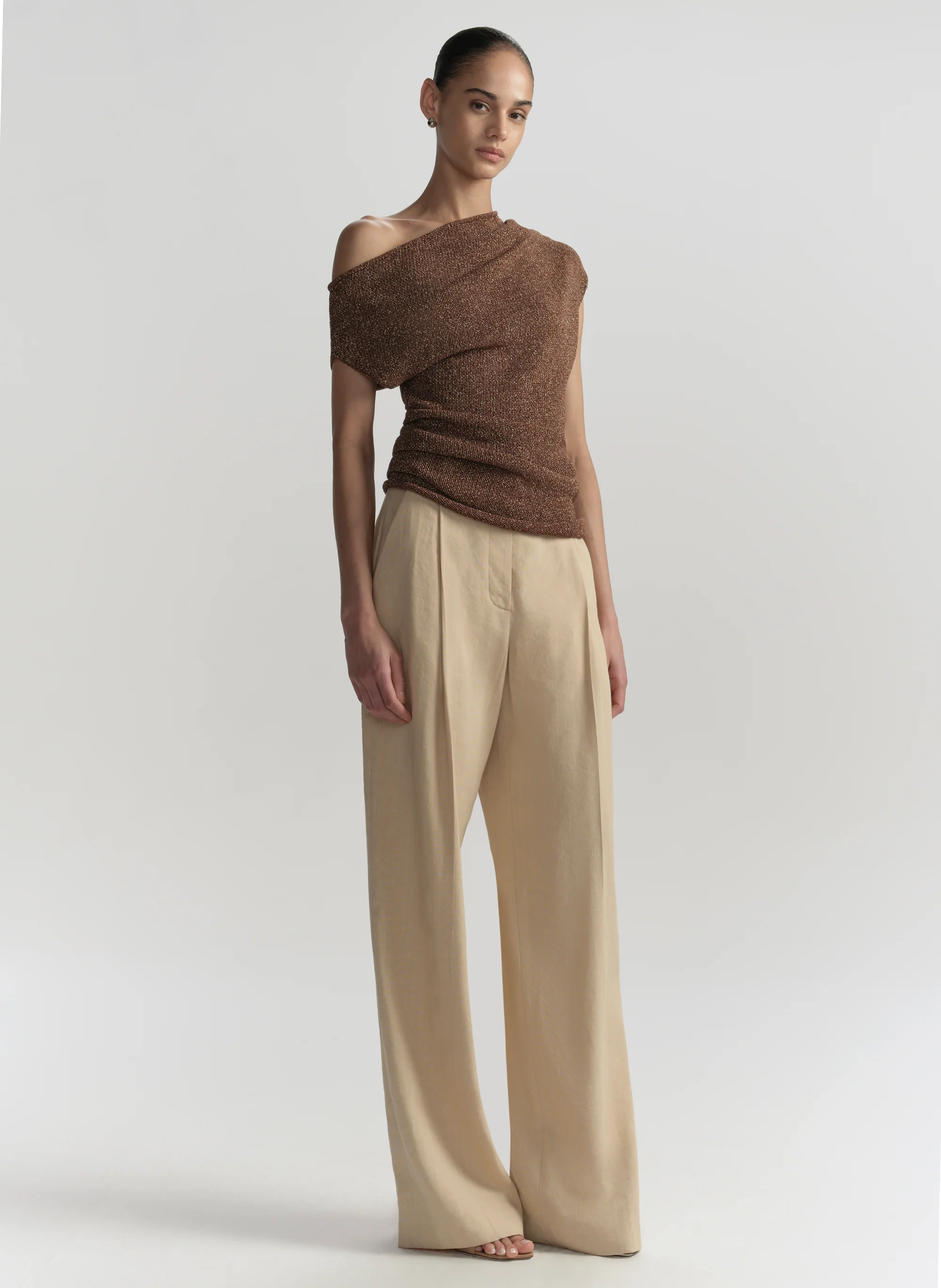 Joni Knit One Shoulder Top - Image 3