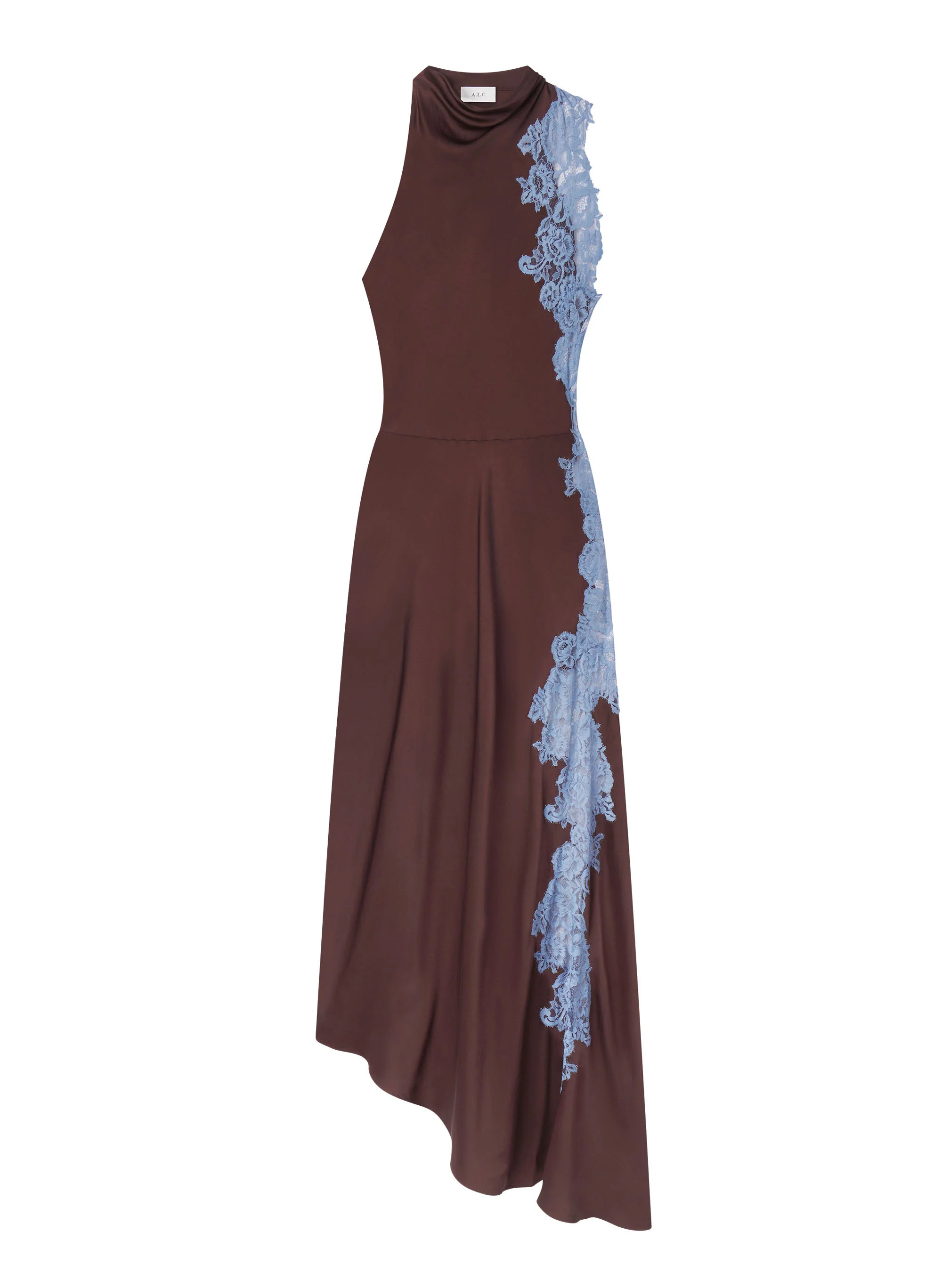 Josephine Satin and Lace Maxi Dress - Image 6